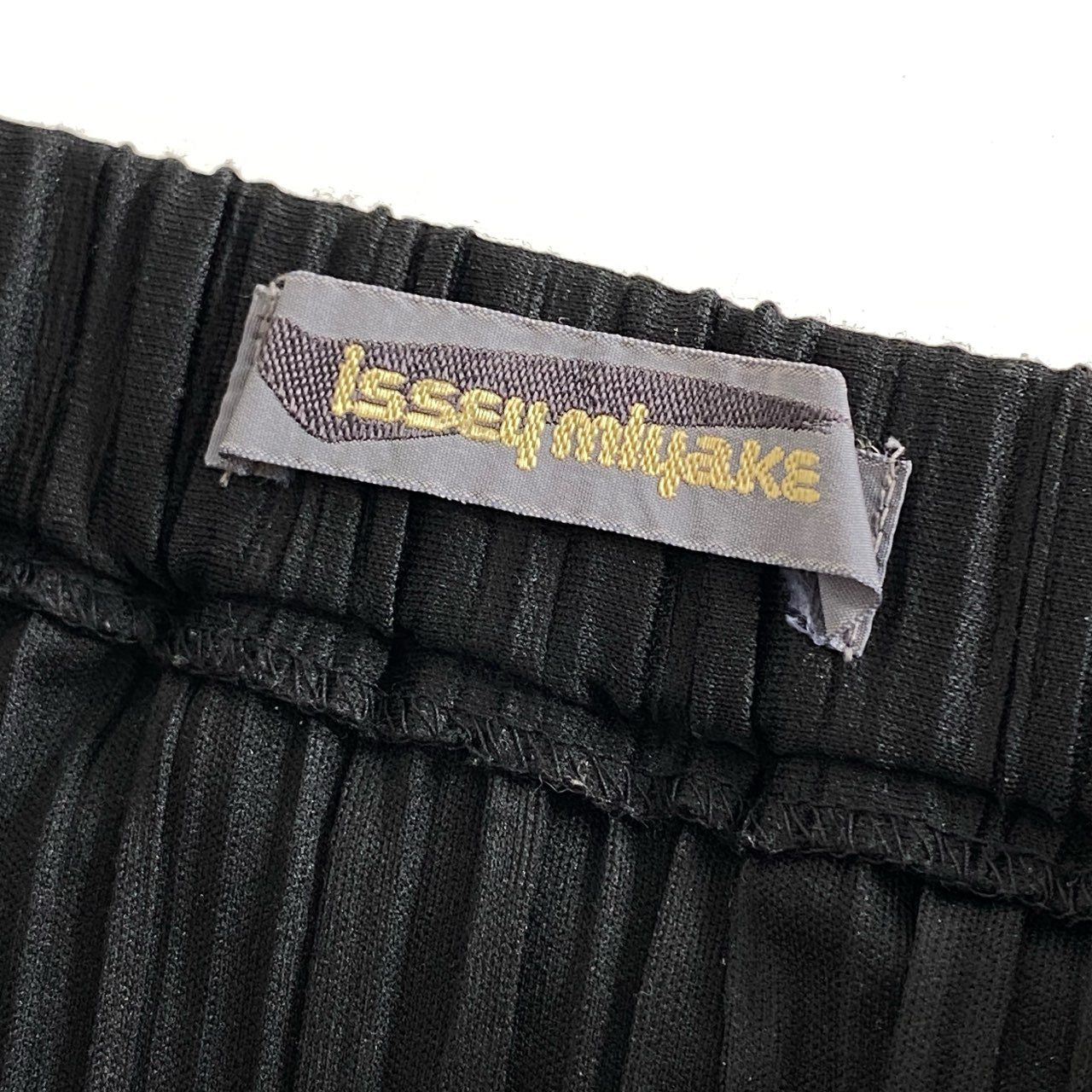 88i3 80s ISSEY MIYAKE イッセイミヤケ 筆タグ プリーツパンツ 変形スカート JY54 259 サイズM ブラック ポリエステル100% レディース アーカイブ