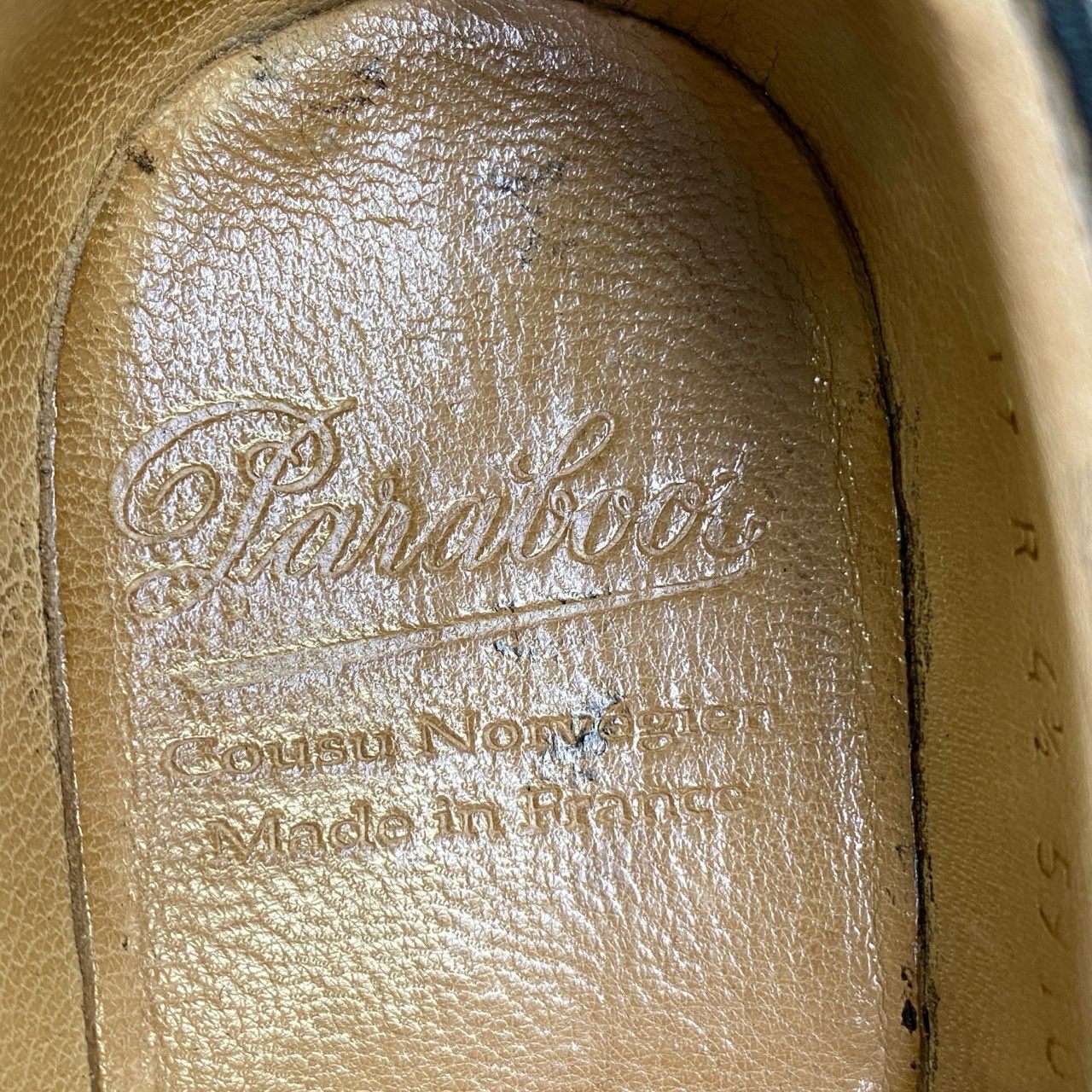 1g28 Paraboot パラブーツ MICHAEL ミカエル チロリアンシューズ 4 1/2 ブラック レザー ハラコ 革靴