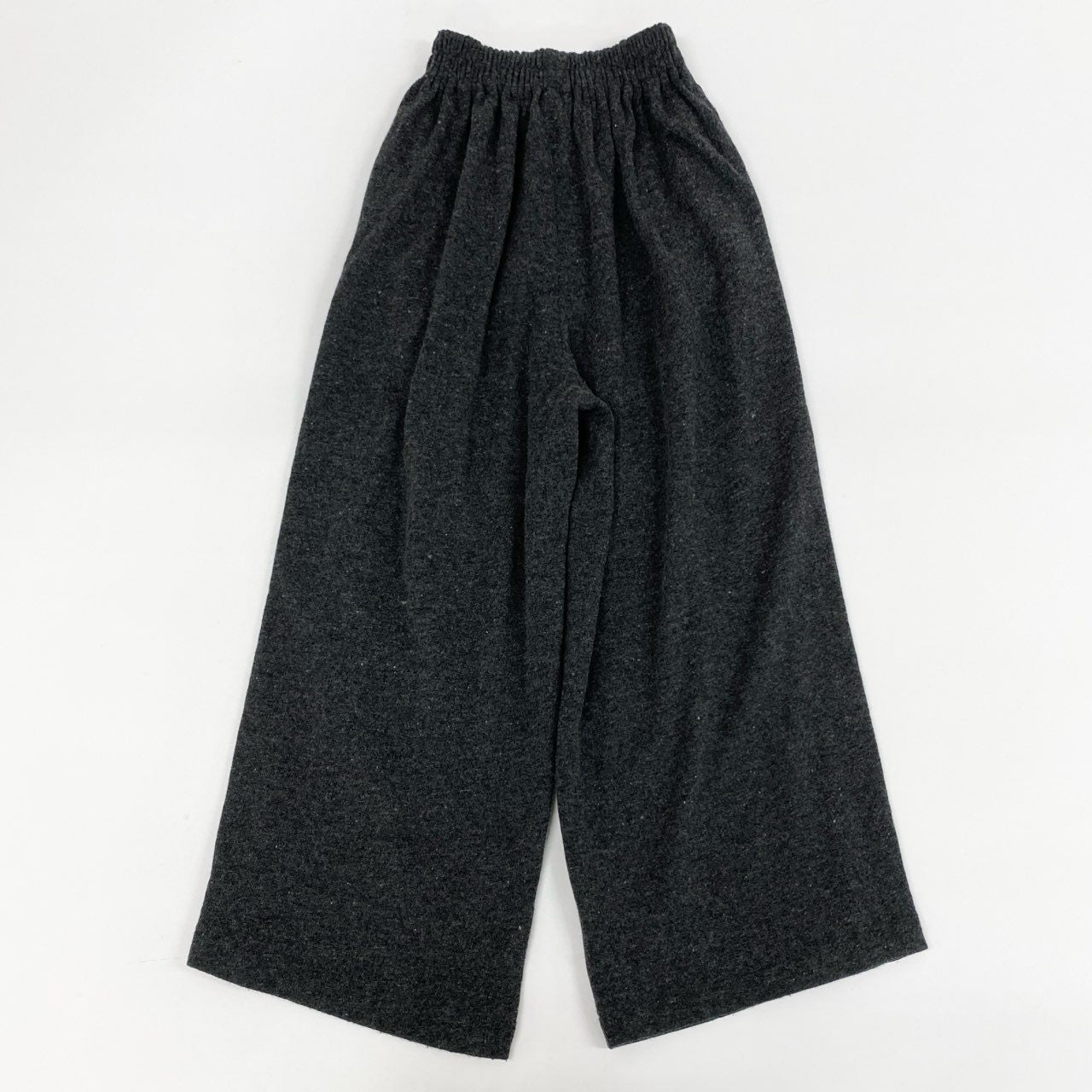48h15 COMME des GARCONS コムデギャルソン ウール ワイドパンツ サイドライン グレー ブラック レディース 日本製k02i