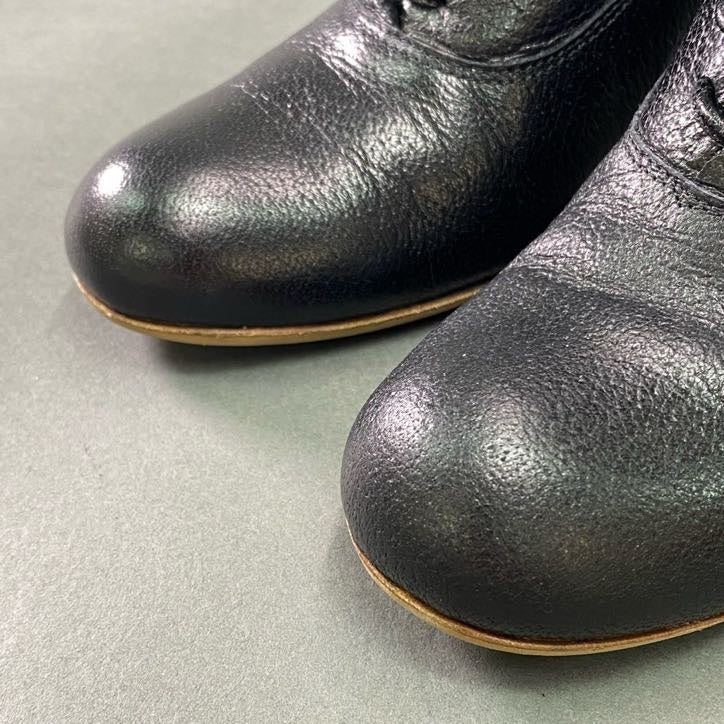 2f5 Vivienne Westwood ヴィヴィアンウエストウッド ピンバックルベルト ショートブーツ 39 ブラック レザー ブーティ シューズ 箱付き