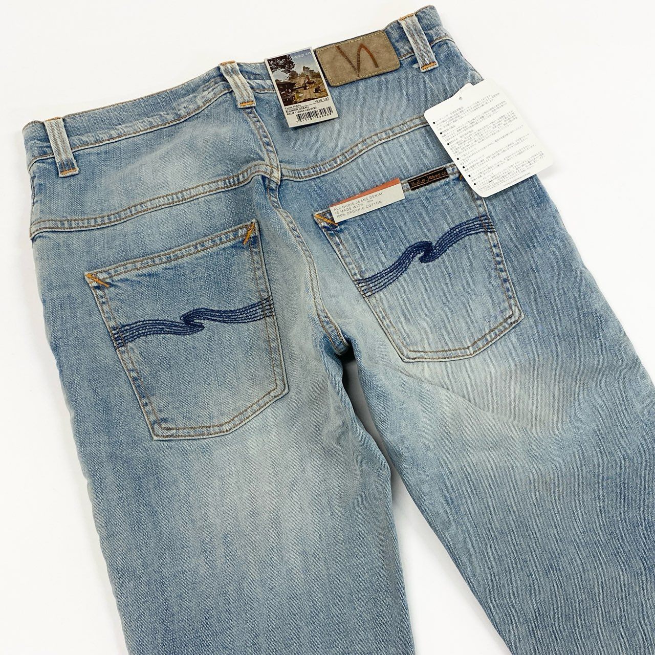 52e23 《未使用保管品》 タグ付 Nudie Jeans ヌーディージーンズ Thin Finn885 デニムパンツ ジーンズ ボトムス W30 L32 インディゴブルー コットン