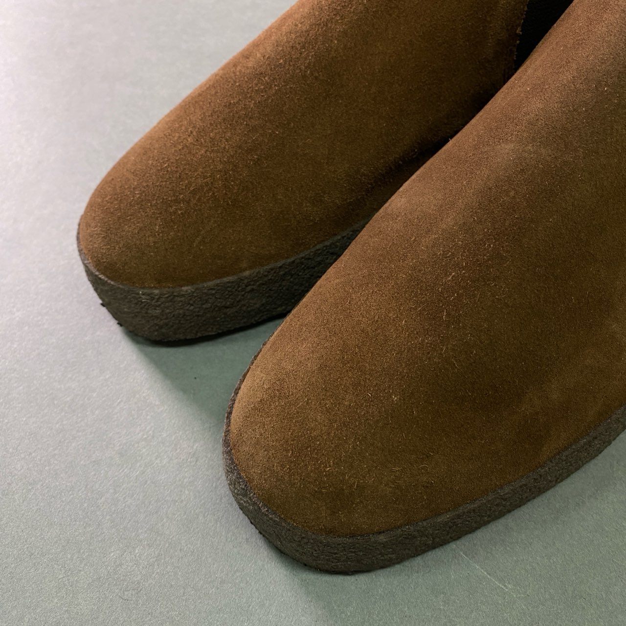 2b27 SANDERS サンダース ADAM CHELSEA BOOT チェルシー サイドゴアブーツ スエードレザー 6 1/2 ブラウン 本革
