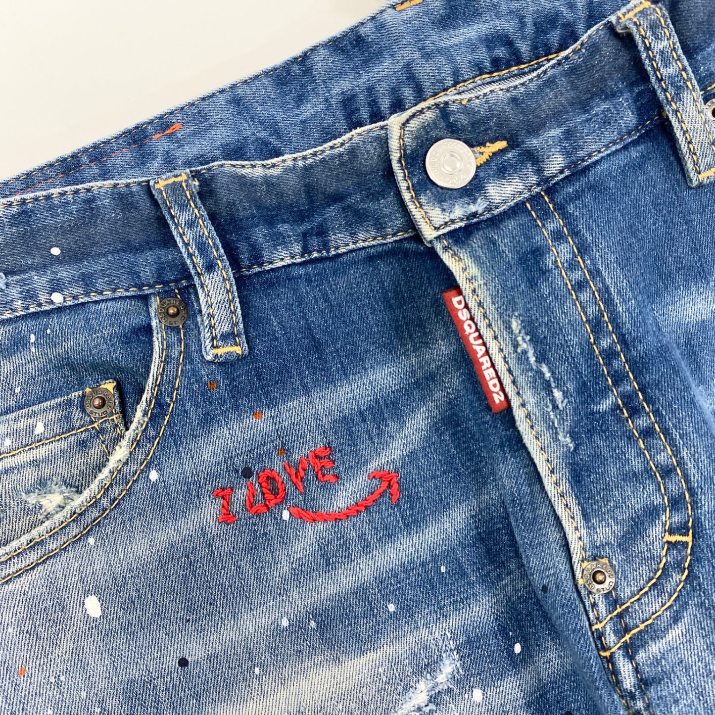21i29 《美品》DSQUARED2 ディースクエアード Sexy Twist Jean セクシーツイスト デニムパンツ ボトムス ヴィテージ加工 S71LB1028 S30342 46サイズ ネイビー メンズu02t