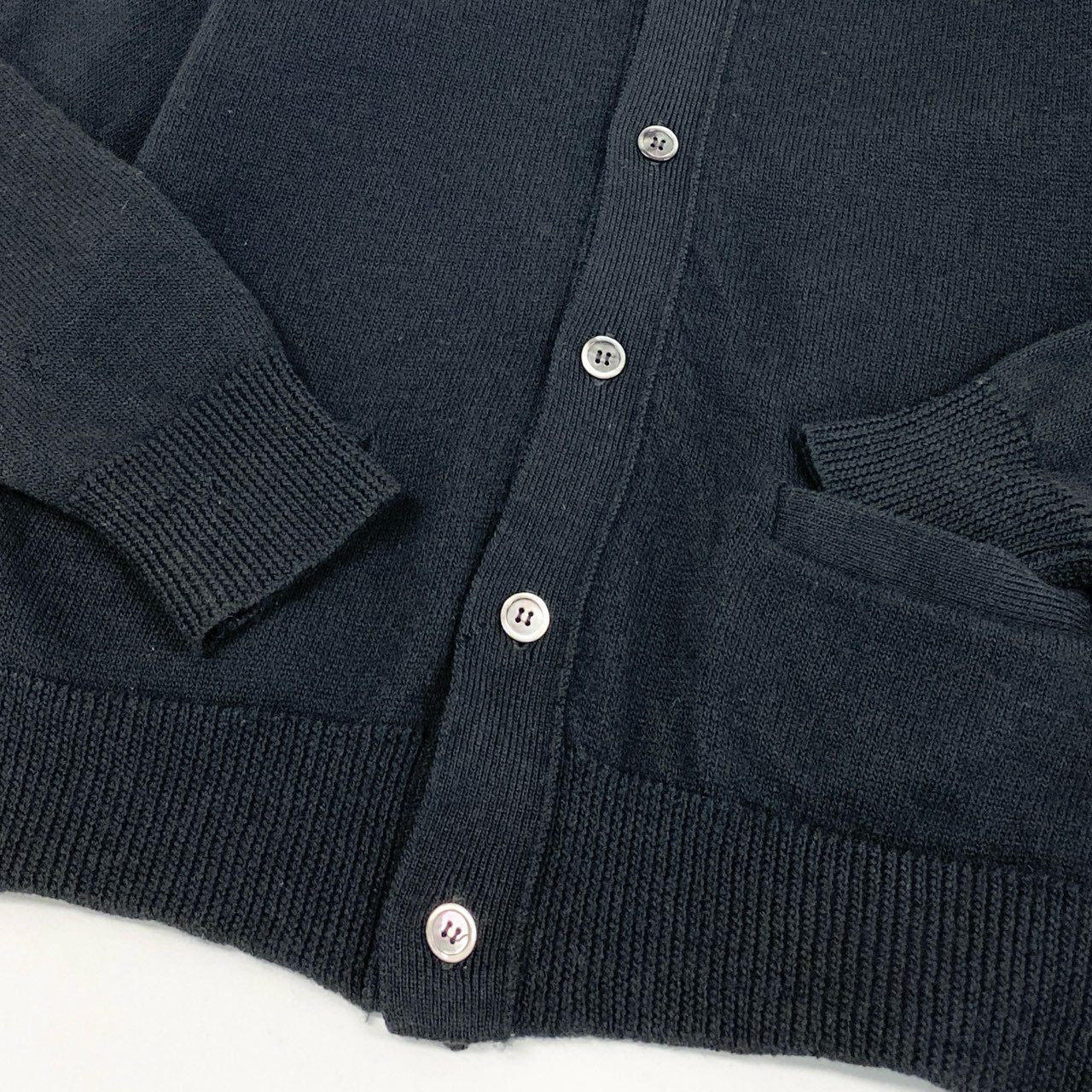 39d28 COMME des GARCONS HOMME コムデギャルソン 田中オム AD1998 ヴィンテージ カーディガン サイズM相当 ブラック メンズ アーカイブ