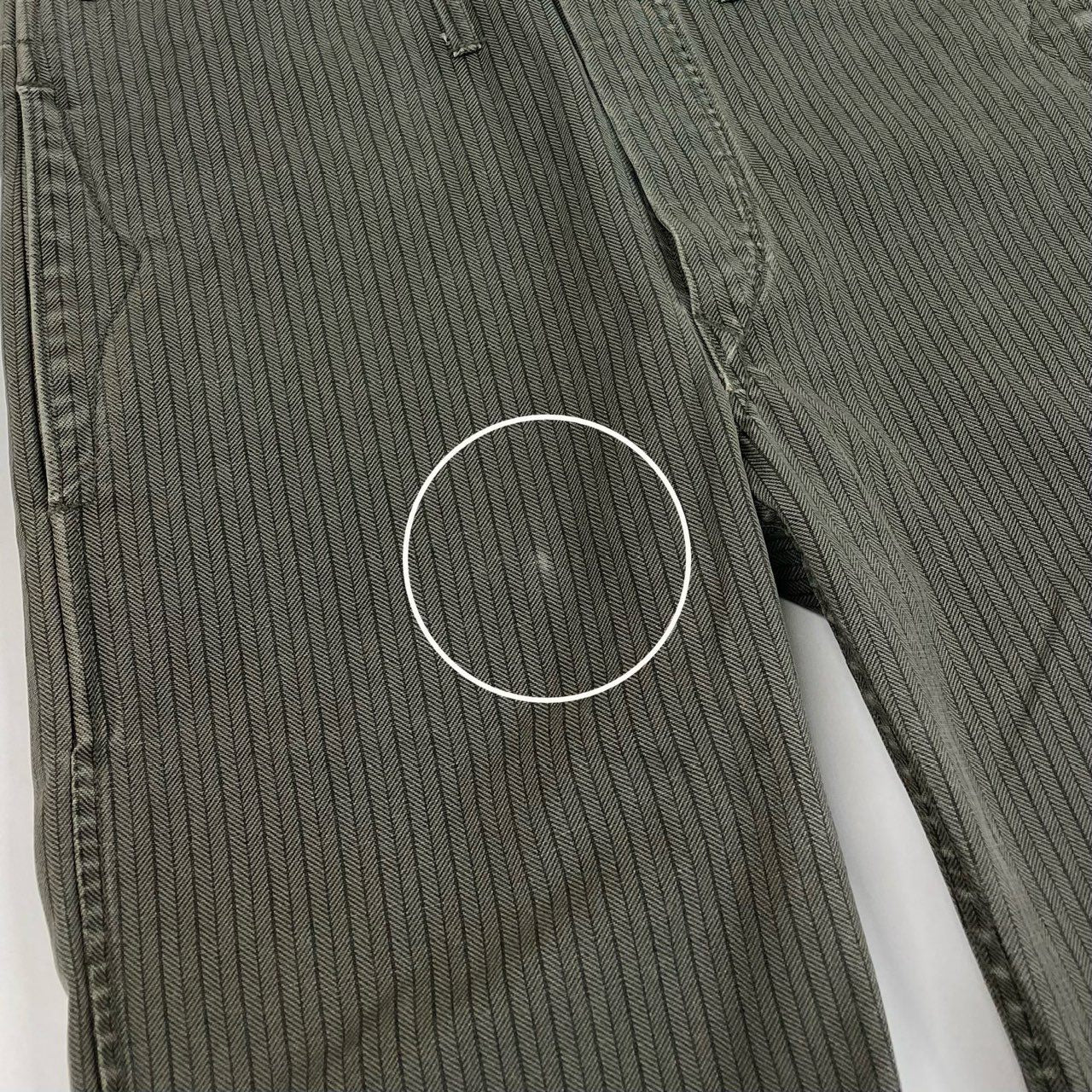 12b19 DOUBLE RL ダブルアールエル RRL ヘリンボーンストライプパンツ サイズ30 グレー WAIST OVERALLSt18r