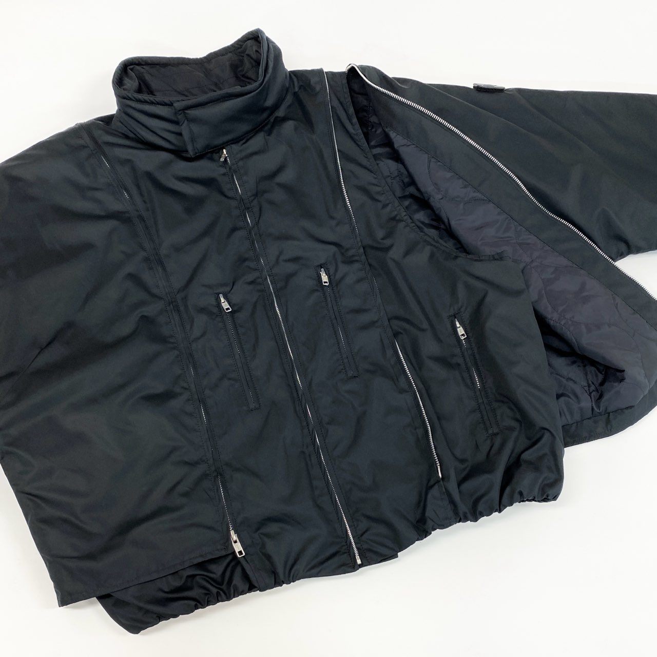 82f24 NEIGHBORHOOD NH x PHINGERIN ネイバーフッド フィンガリン NOREN JACKET ノレンジャケット ブルゾン アウター 242UTPGN-JKM01 Lサイズ ブラック メンズ