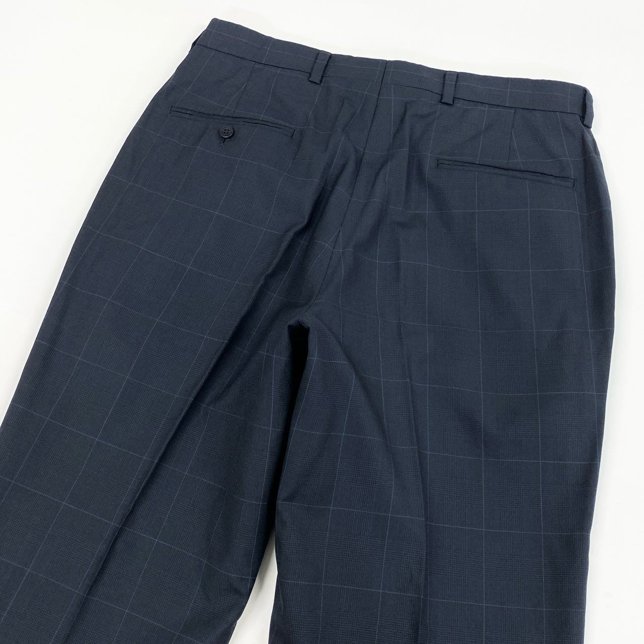 79j9 《美品》Brooks Brothers ブルックスブラザーズ スーツセットアップ 3釦スーツ ビジネス フォーマル テーラード スラックス 38サイズ ネイビー ブルー メンズo07t