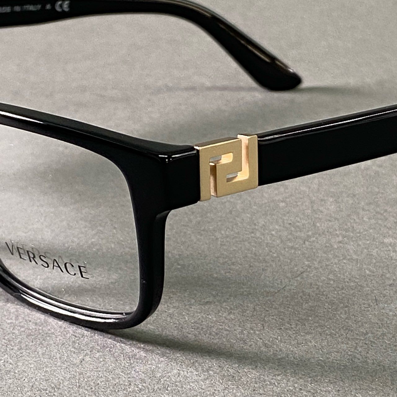 a17 VERSACE ヴェルサーチ アイウェア 眼鏡 MOD.3211 55□17 ブラック イタリア製 サングラス