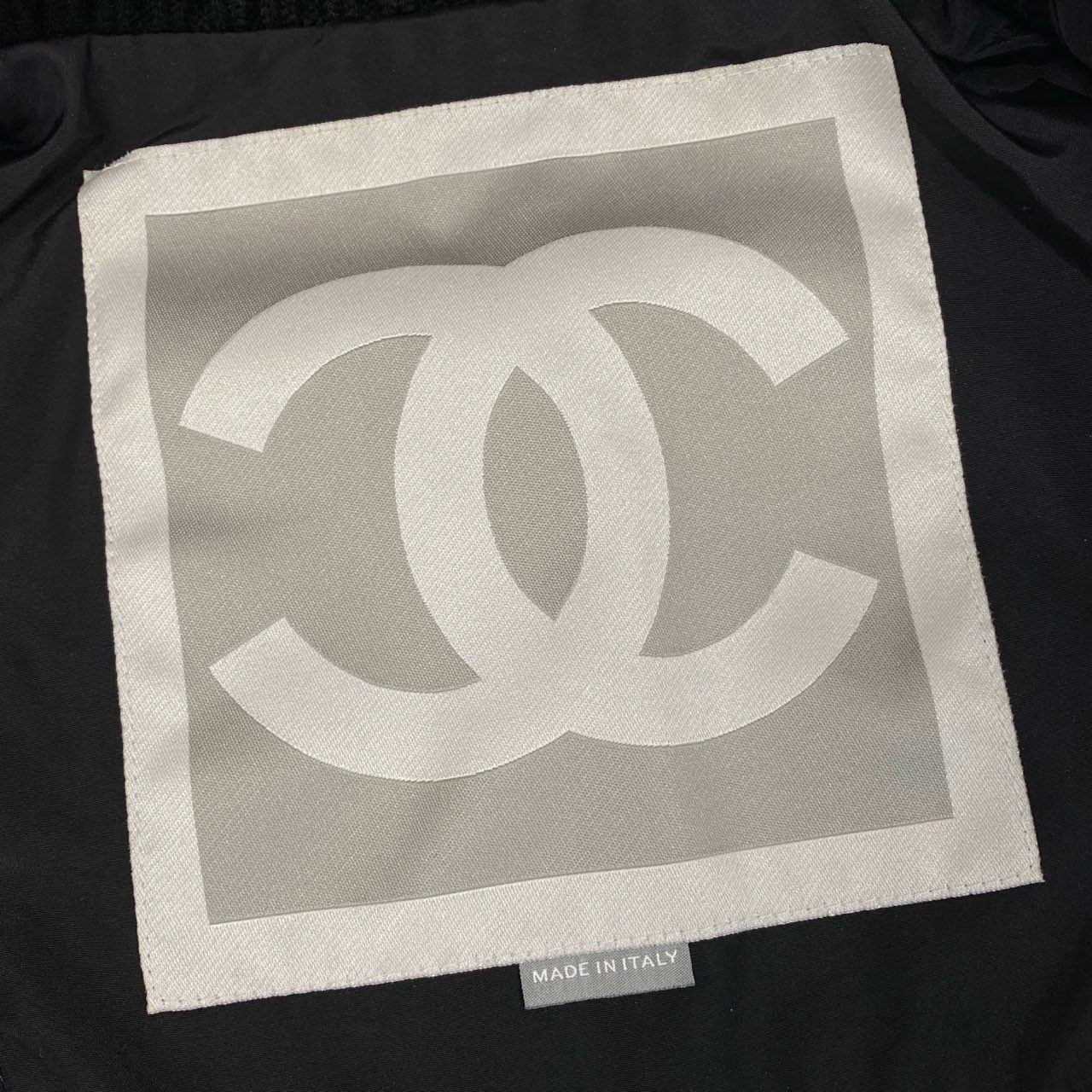 Cb19 CHANEL SPORT シャネル スポーツ 2002年 02A 94305 ココマークロゴ ショートジャケット ブルゾン サイズ40 ブラック レディース ヴィンテージta1