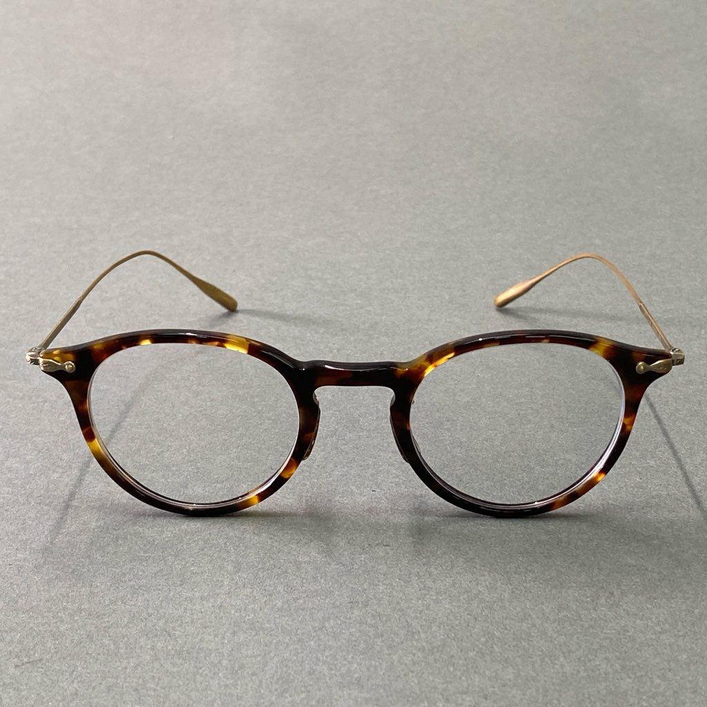 2d5 OLIVER PEOPLES オリバーピープルズ Alderson DM2 べっこう柄 メガネ めがね 眼鏡 アイウェア ボストン 47-23-145 ブラウン ゴールド