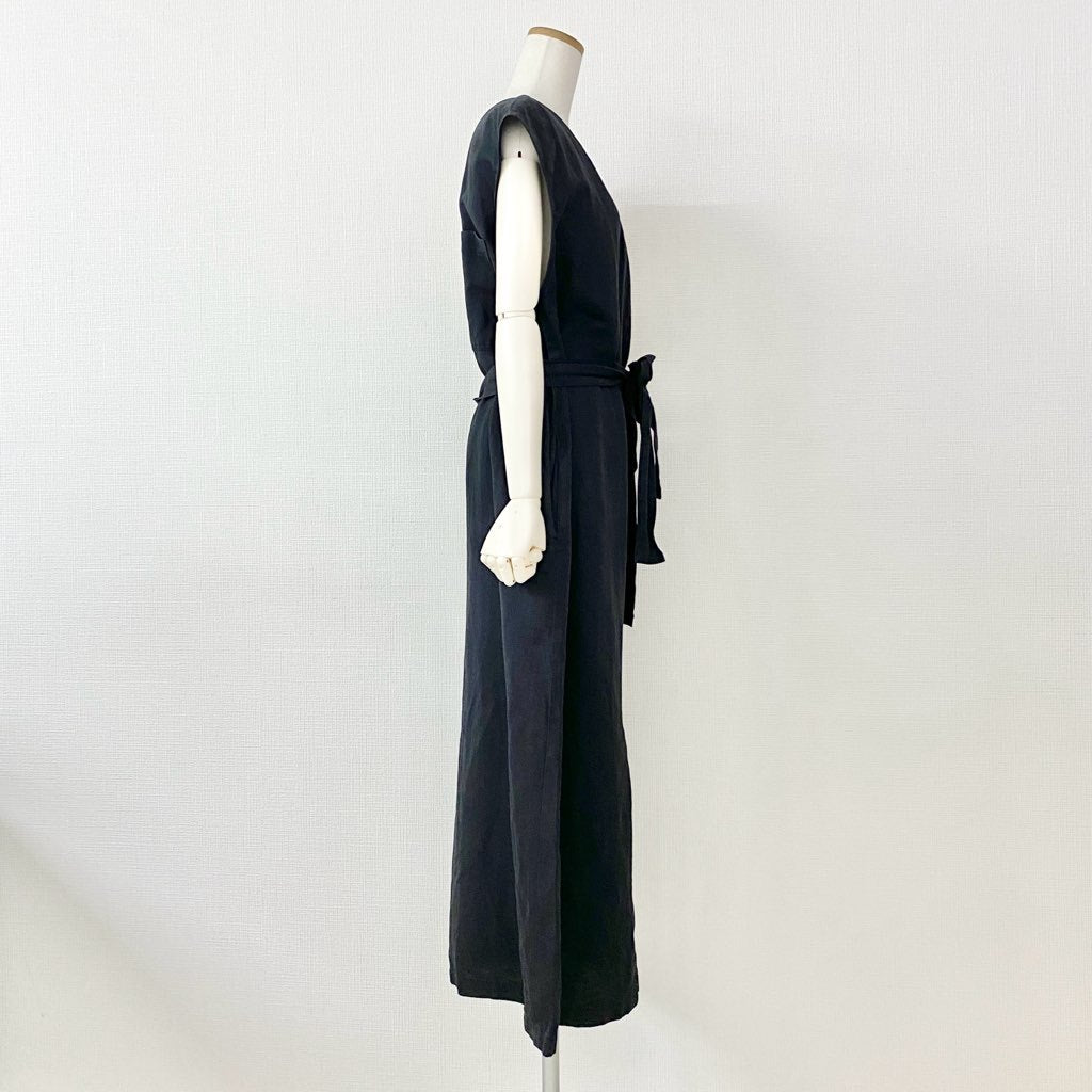 19c24 6 ROKU ロク ワンショルダーワンピース ブラック ドレス ONE SHOULDER ONE PIECE 日本製 UNITED ARROWS