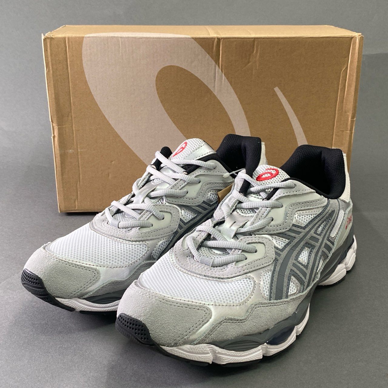 1j1 asics アシックス GEL-NYC WHITE STEEL GREY シューズ ホワイト スチールグレー ローカットスニーカー 1201A789 29cm グレー