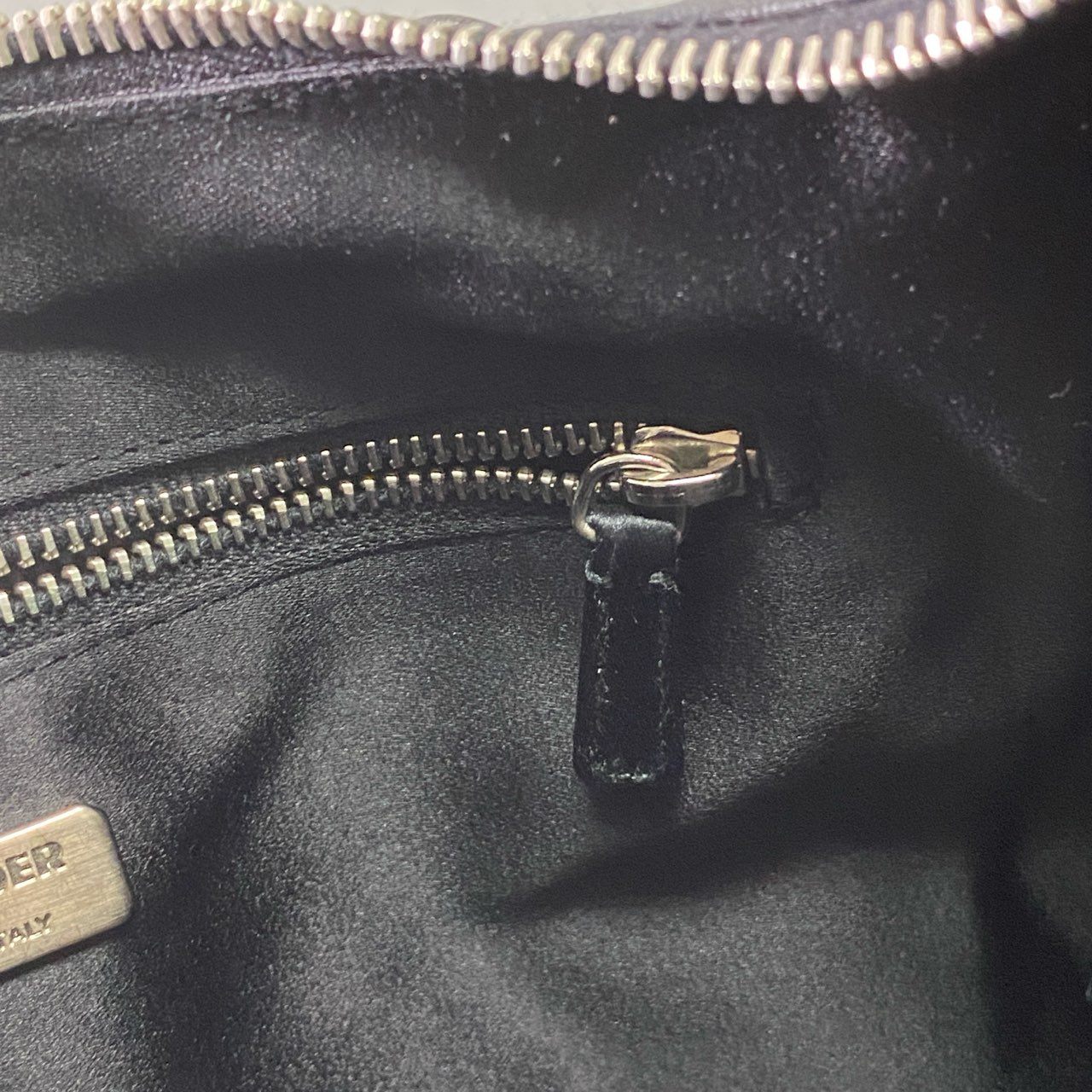 Af11 【Archive】JIL SANDER ジルサンダー 2003 エディターズバッグ ショルダーバッグ ブラック レザー ユニセックス 鞄 Vintage Shoulder Bag