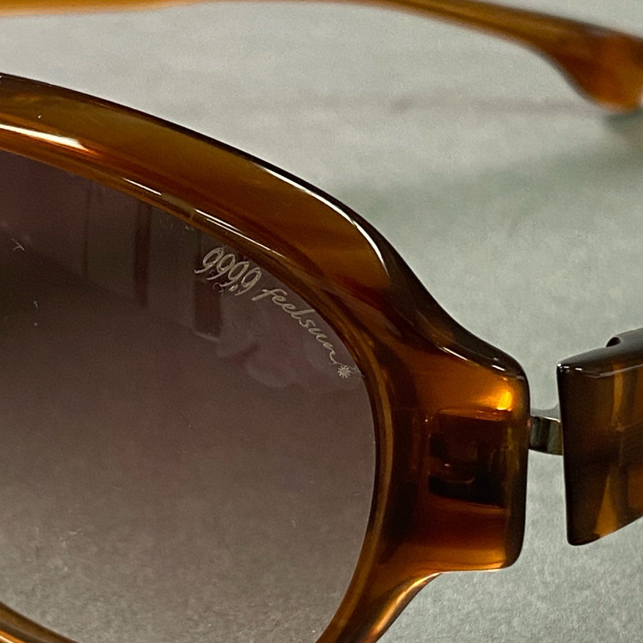 b12 999.9 feelsun フォーナインズ フィールサン 2nd Collection サングラス F-12NP 61□16 ブラウン Y2K 眼鏡 アイウェア 日本製
