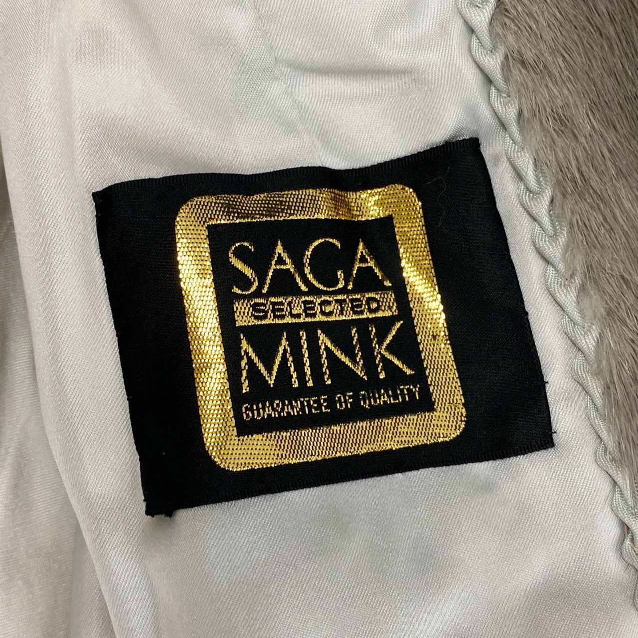 16j20 LANVIN ランバン SAGA MINK サガミンク サファイヤミンク 毛皮コート ミンクファー ファーコート グレー レディースk02i