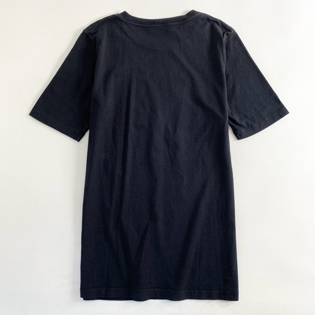 19c24 MOSCHINO CHEAPANDCHIC モスキーノ チープアンドシック BONE CHIC プリントTシャツ 38 ブラック TEE カットソー 夏