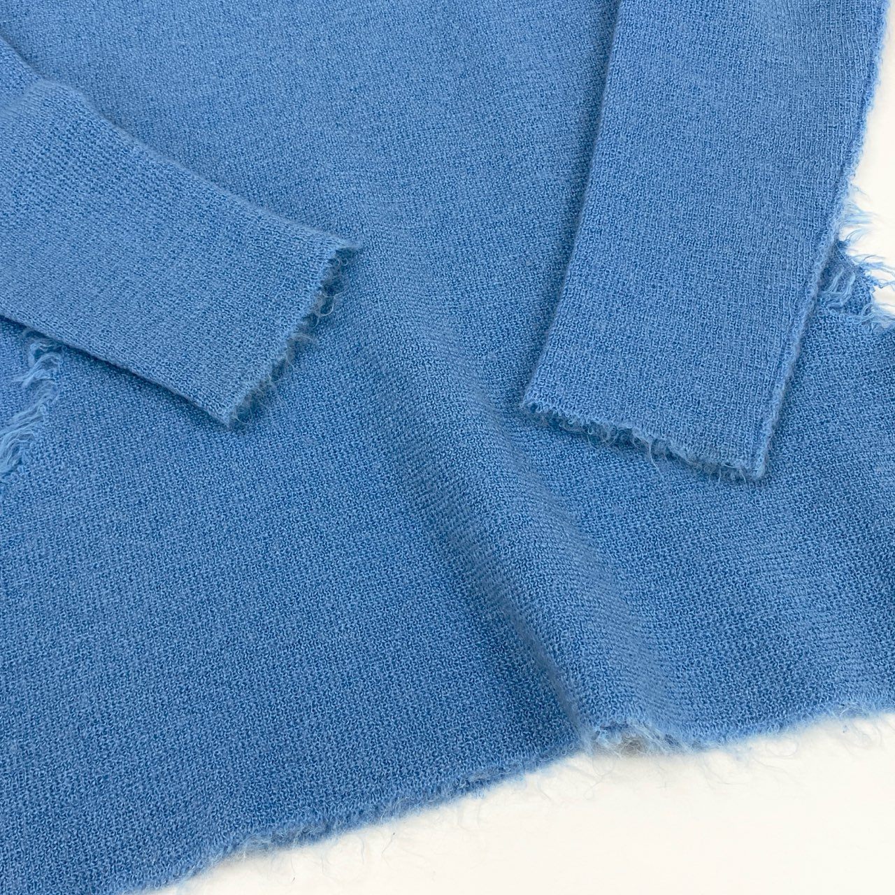 61g23 TOGA トーガ Mohair knit Pullover モヘアニットプルオーバー セーター 日本製 TA02-XN007 36 ブルー レディース