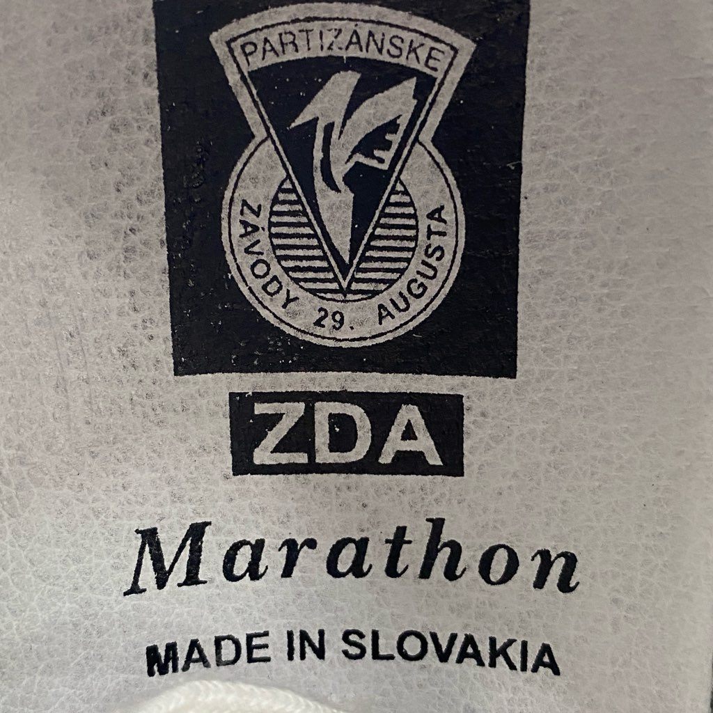 7f13 定価¥35,200 ZDA ゼットディーエー MARATHON マラソンタイプ スニーカー 41 オールホワイト イタリアンレザー Leather シューズ