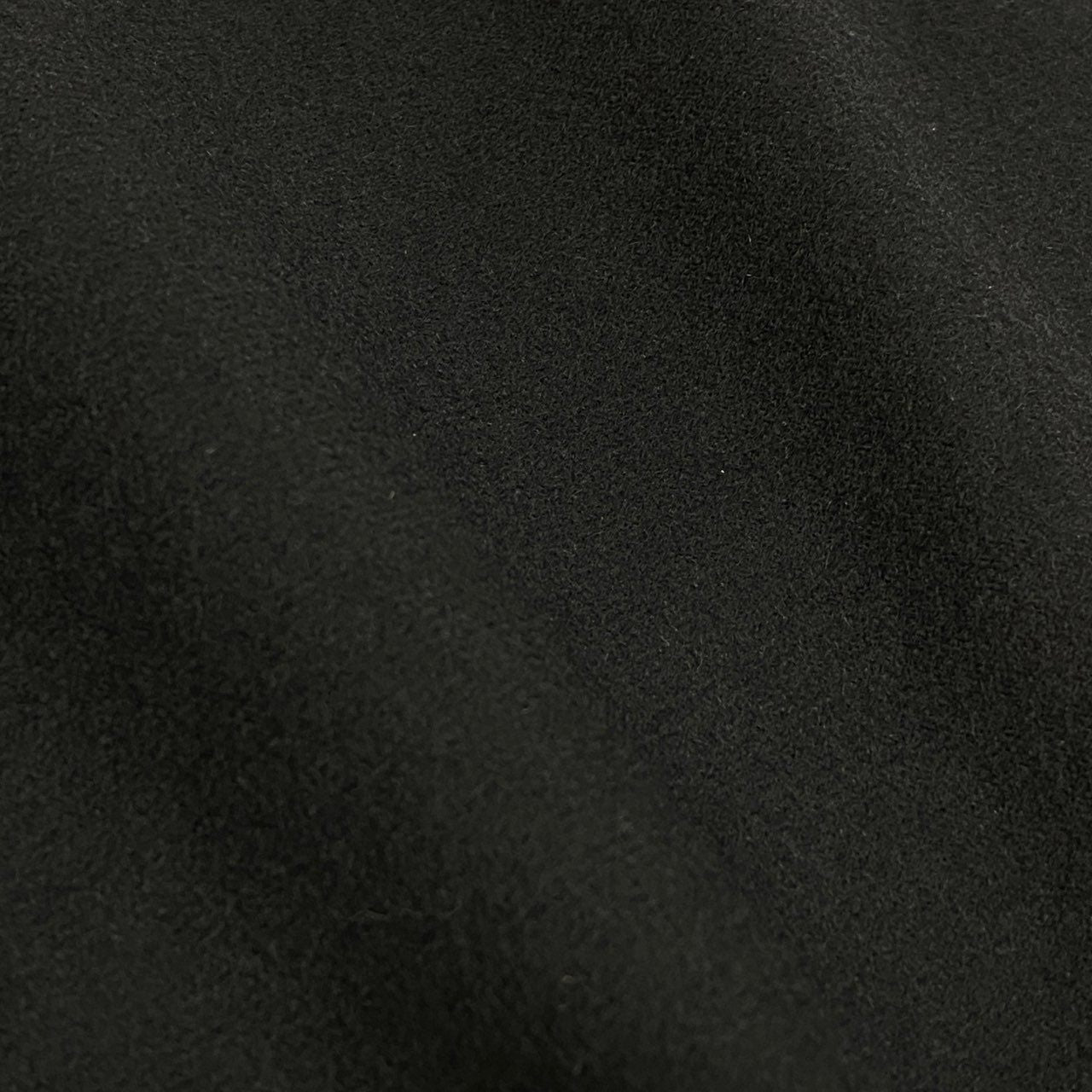 j17《美品》DORMEUIL ドーメル 高級ウール 生地 ハギレ リメイク 2.20m ブラックu02t