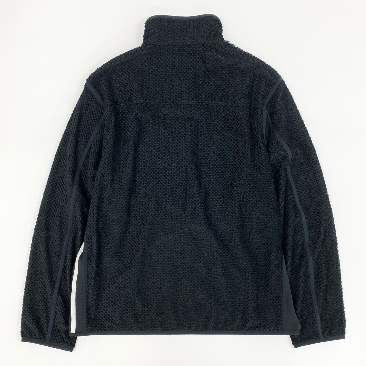 14f12 Y-3 ワイスリー アディダス ヨウジヤマモト WAFFLE WA SHIRT ワッフルワープニットジャケット ブルゾン オーバーサイズ メッシュ IW7496 Sサイズ ブラック 画像参照 メンズ