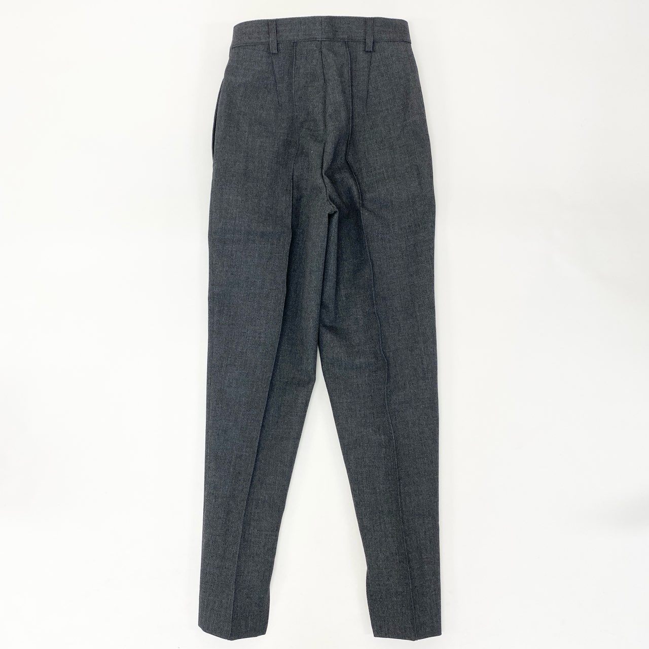 54h27 《極美品》 PRADA プラダ テクニカルギャバジン センタープレス スラックスパンツ ボトムス SPH311 サイズ44 グレー メンズu02t