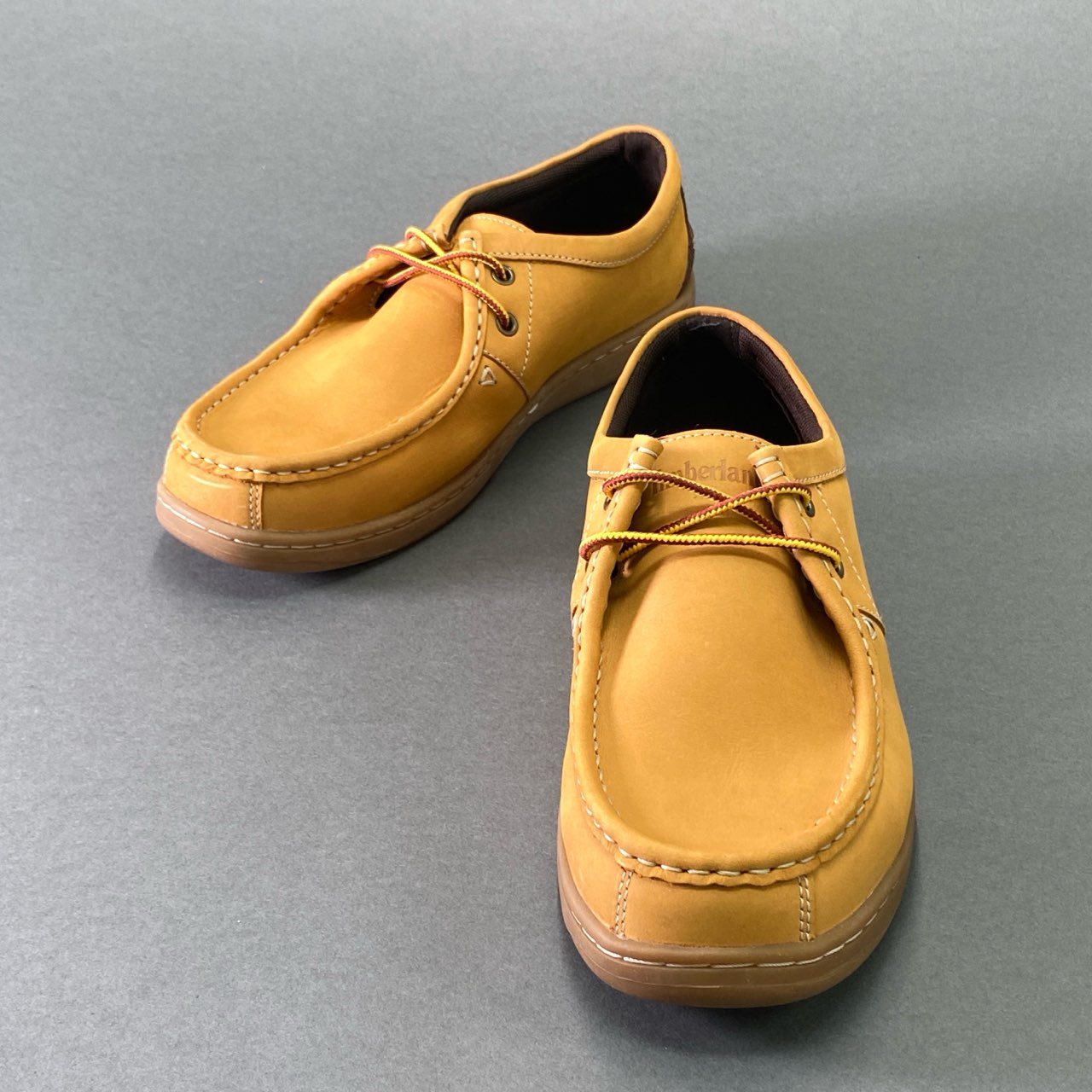8e18 《美品》 Timberland ティンバーランド Earthkeepers ANTI-FATIGUE アウトドア シューズ 9W キャメル レザー スニーカー