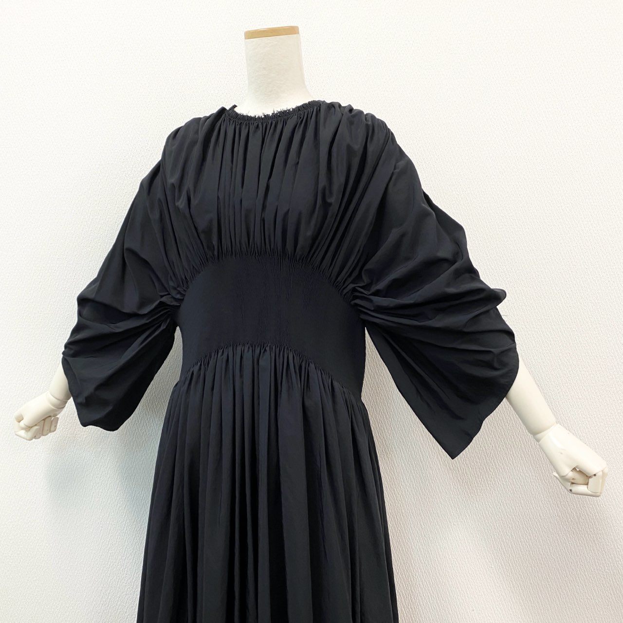 72a14 《未使用》定価¥170,000 RENATA BRENHA レナータブレタ VISITFOR取扱 BANDONENON DRESS バックオープンドレス S ブラック ワンピース 英国製 タグ付き