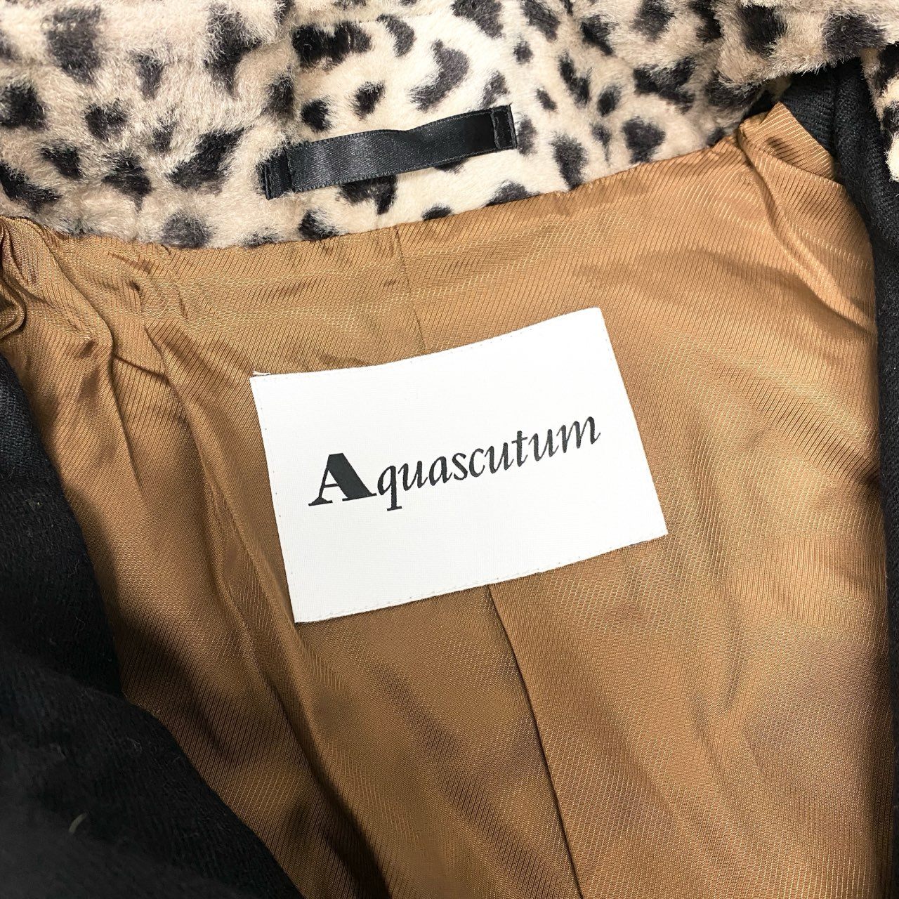51c14 Aquascutum アクアスキュータム 近年モデル パターン切替 コート サイズM 日本製 フード取外し可t18r