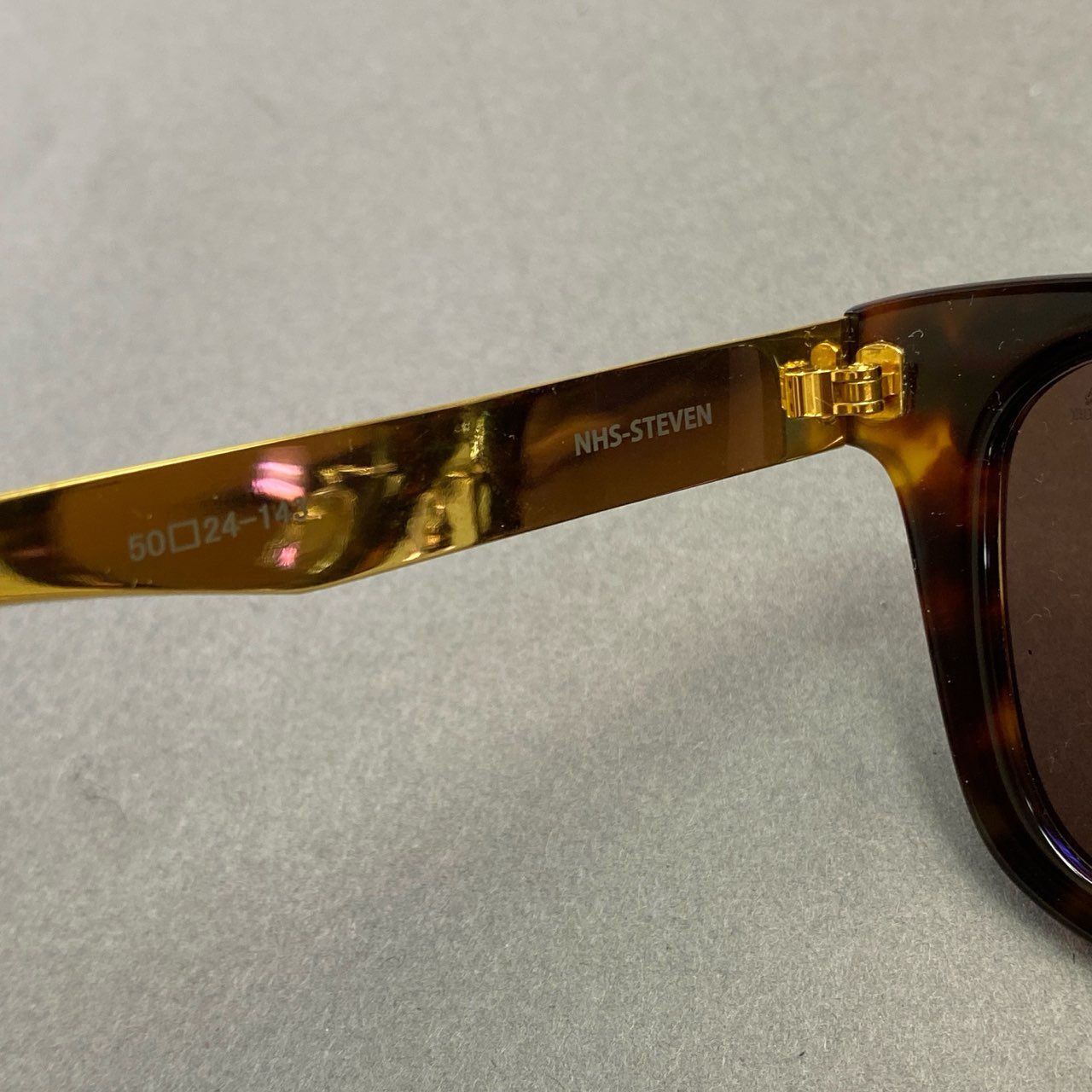 d15 定価¥58,300 OLIVER PEOPLES オリバーピープルズ × BUNNEY バニー 限定コラボ NHS STEVEN サングラス ブラウン ゴールド アイウェア メガネ 箱付き