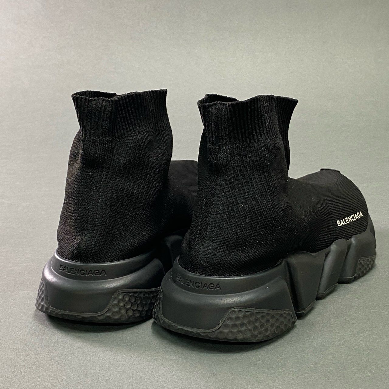 7c10 BALENCIAGA バレンシアガ スピードトレーナー ソックススニーカー 39 オールブラック シューズ イタリア製