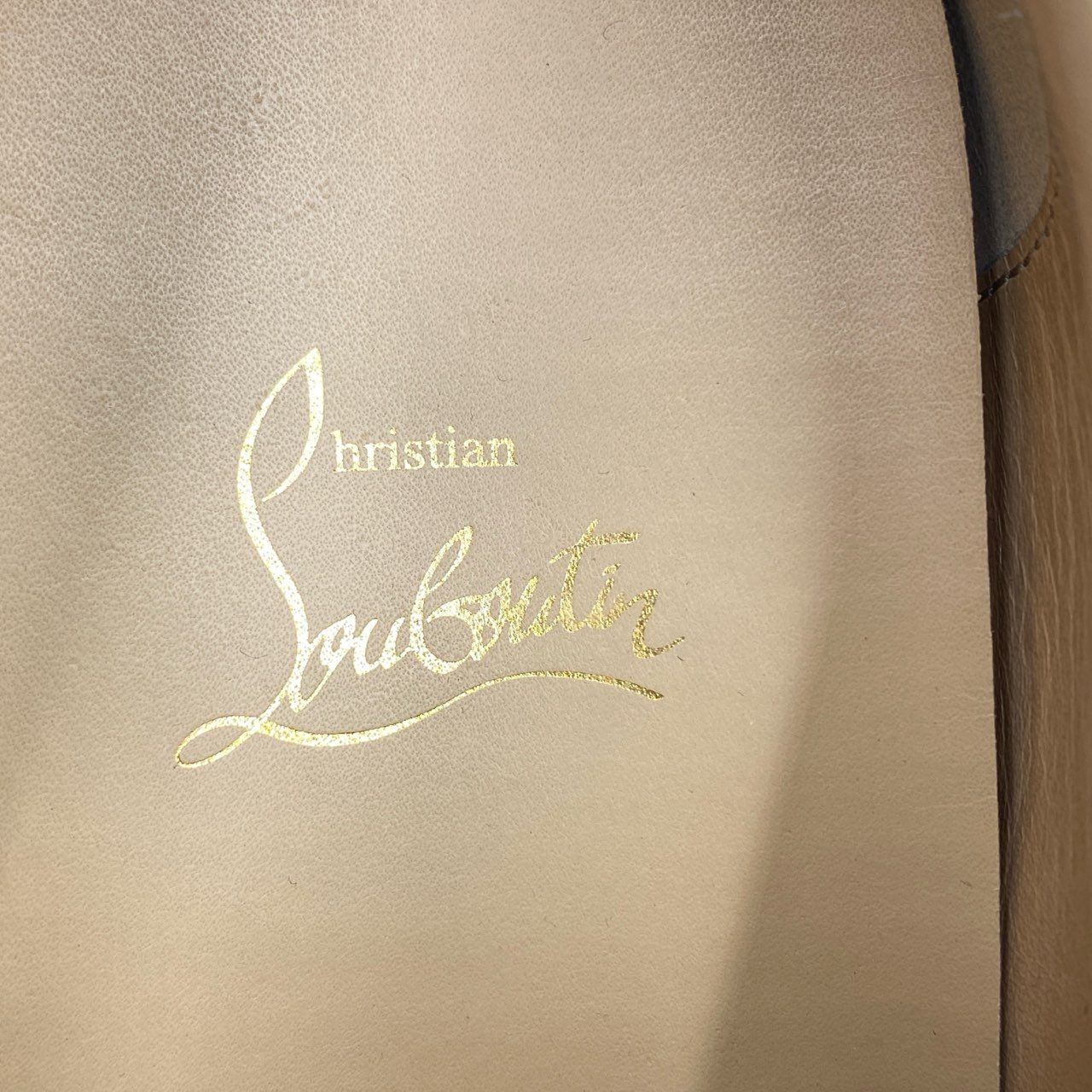 1h20《極美品》 Christian Louboutin クリスチャンルブタン LOUIS STRASS ルイスストラス ラインストーン サテン スニーカー シューズ サイズ42.5 グレー メンズ 紳士靴k02i