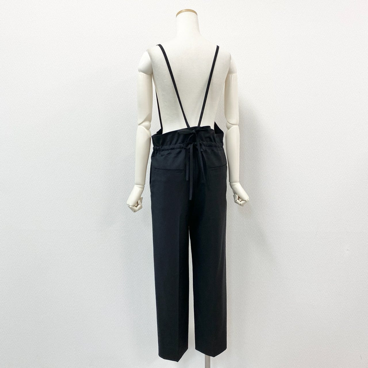 45b27 《美品》 Drawer ドゥロワー サロペット パンツ ボトムス 6514-236-1302 サイズ34 ブラック レディース 日本製 ユナイテッドアローズ