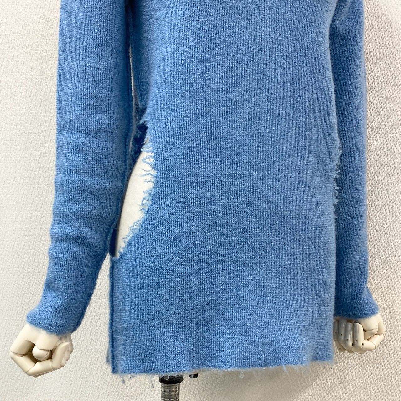 61g23 TOGA トーガ Mohair knit Pullover モヘアニットプルオーバー セーター 日本製 TA02-XN007 36 ブルー レディース