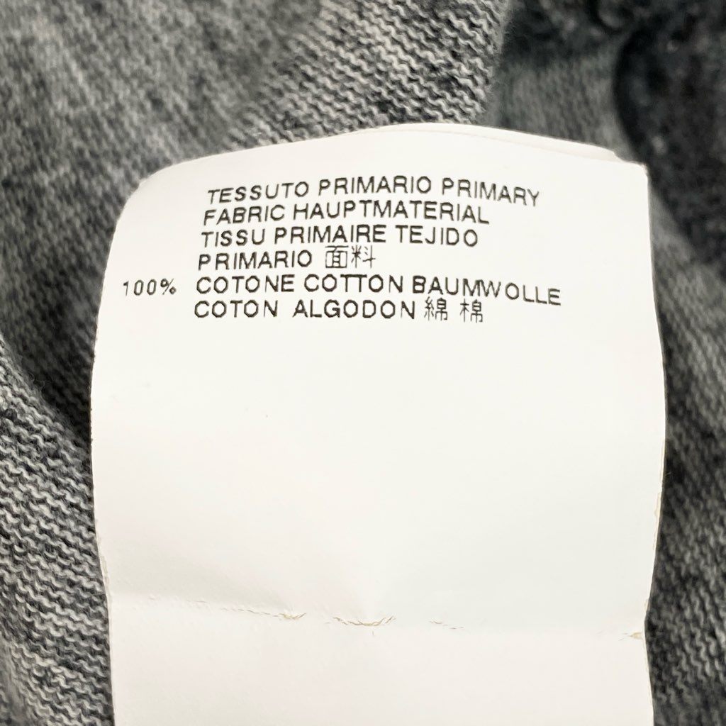 13l27【美品】DSQUARED2 ディースクエアード 半袖Tシャツ ロゴ ペンキペイント ダメージ加工 限定版 イタリア製 Lサイズ グレー コットン100% メンズo07t