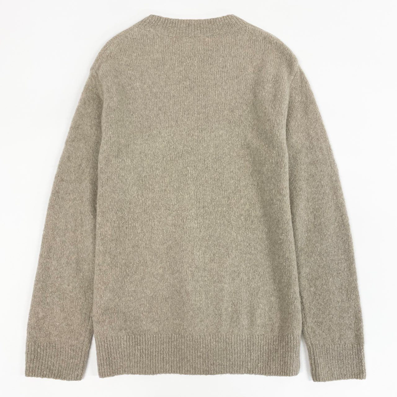 70a15 DRIES VAN NOTEN ドリスヴァンノッテン クルーネックニットセーター トップス プルオーバー 1157-343-0476 Mサイズ ベージュ