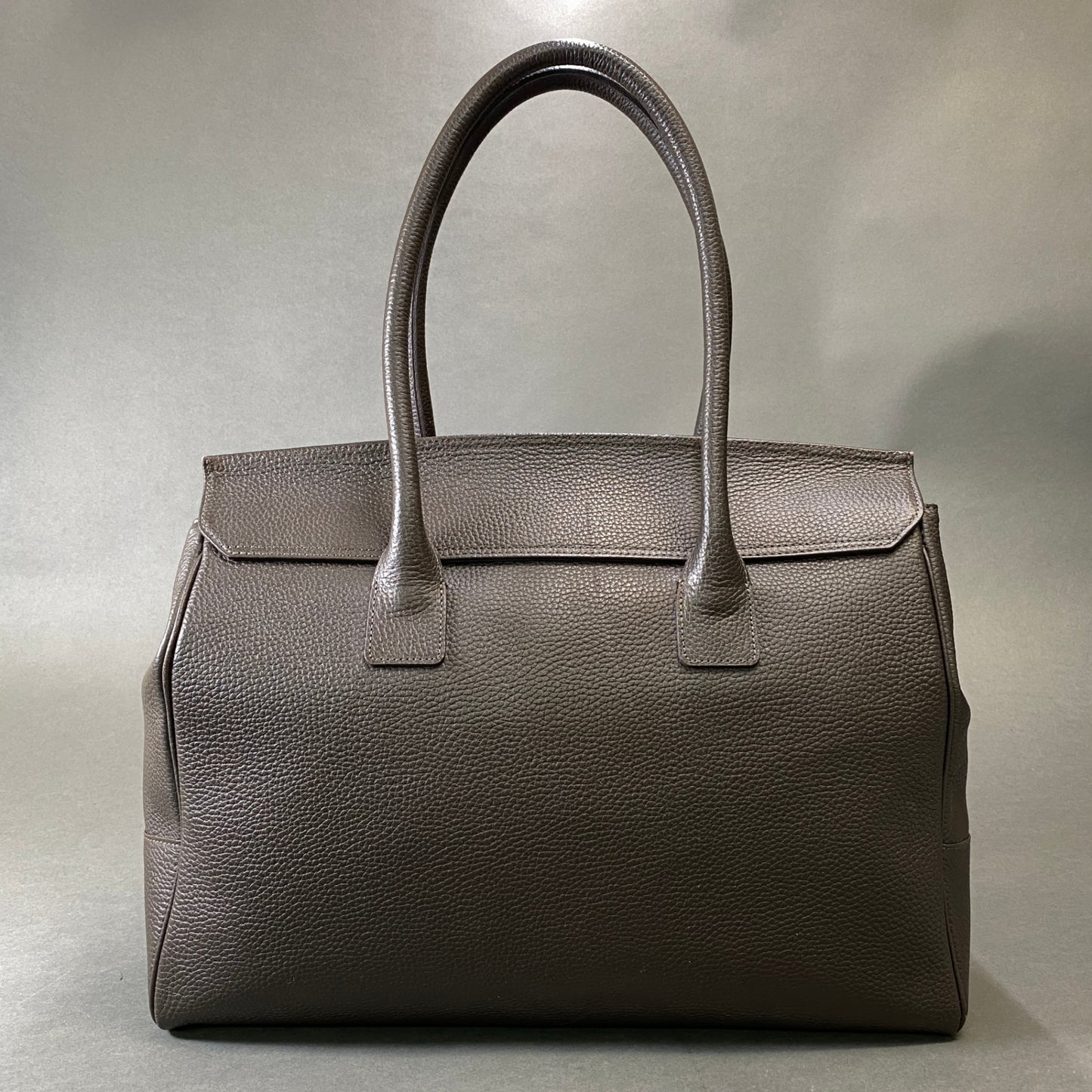 Ch1 TOF&LOADSTONE トフアンドロードストーン ルーフボタン ビジネスバッグ ダークブラウン レザー Leather Bag 大容量◎ 肩掛け カバンt18r