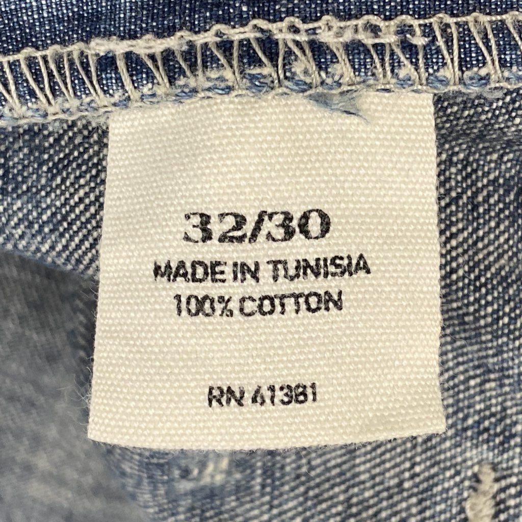 13l27 DOUBLE RL ダブルアールエル デニム ペインターパンツ 32×30 インディゴ ブルー ジーンズ Ralph Lauren ラルフローレン ヴィンテージ加工t18r