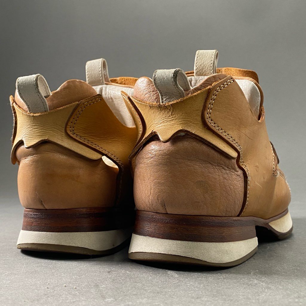 7f7 Hender Scheme エンダースキーマ Reebok Insta Pump Fury オマージュ ポンプフューリー ヌメ革 レザー ローカットスニーカー ベージュ レザー