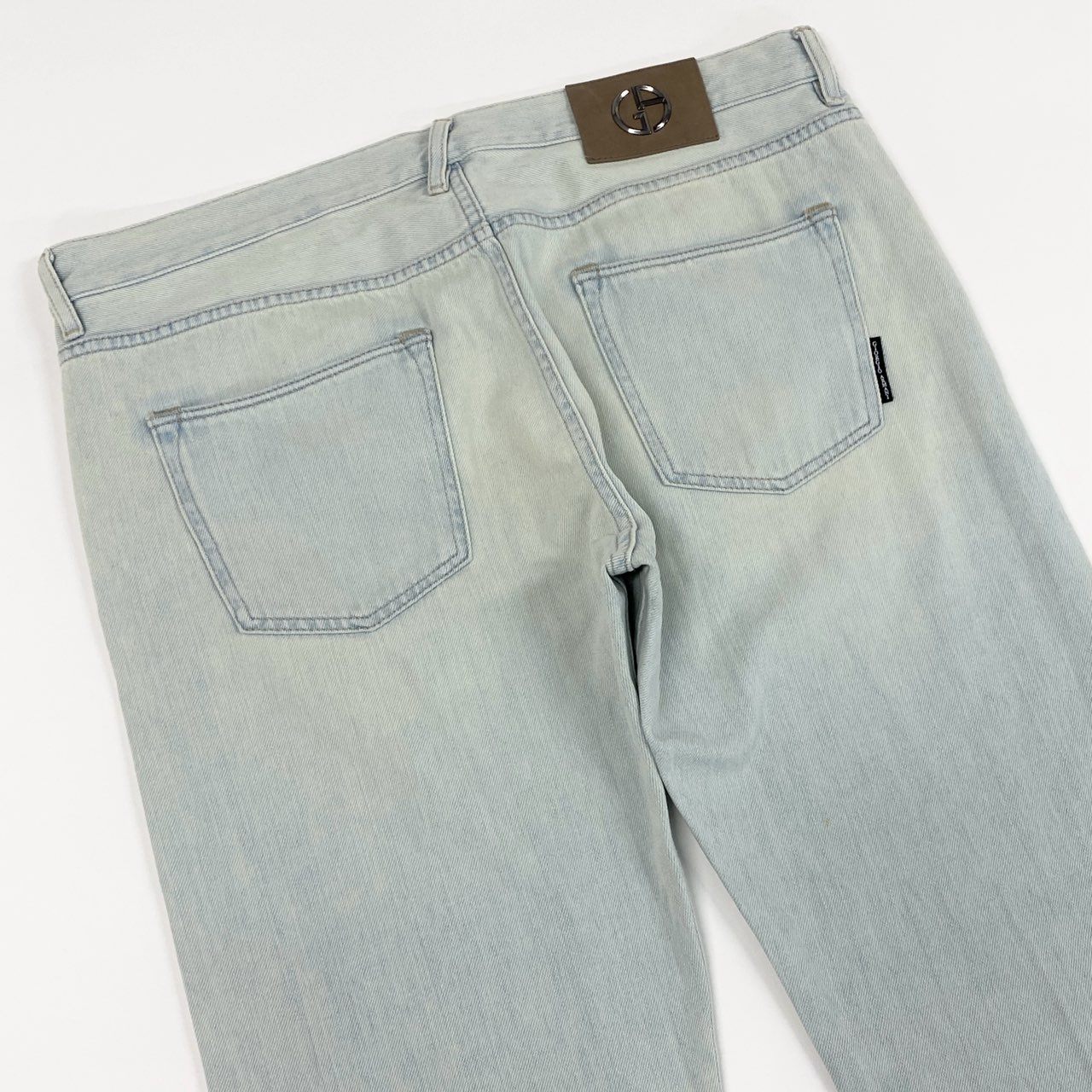 76a14 GIORGIO ARMANI ジョルジオ アルマーニ DENIM PANTS 大きいサイズ デニムパンツ 36 インディゴ ブルー ジーンズ イタリア製