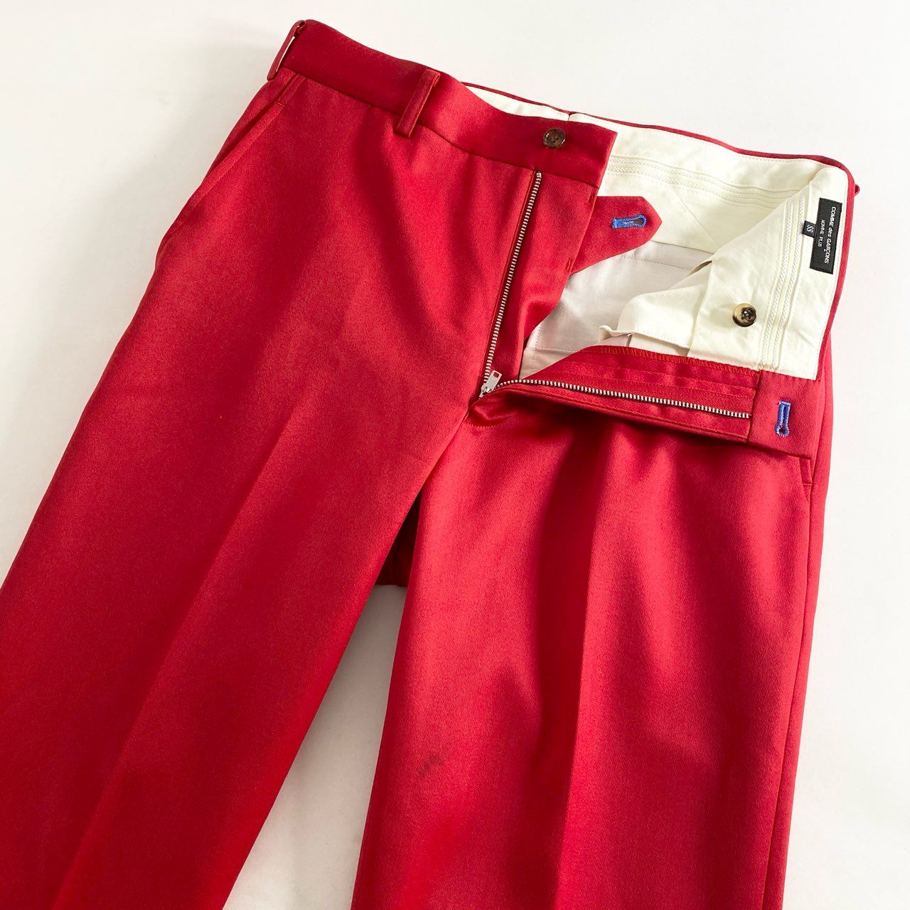 67i5 COMME des GARCONS HOMME PLUS コムデギャルソンオムプリュス AD2007 セットアップ ジャケット パンツ S レッド ウール