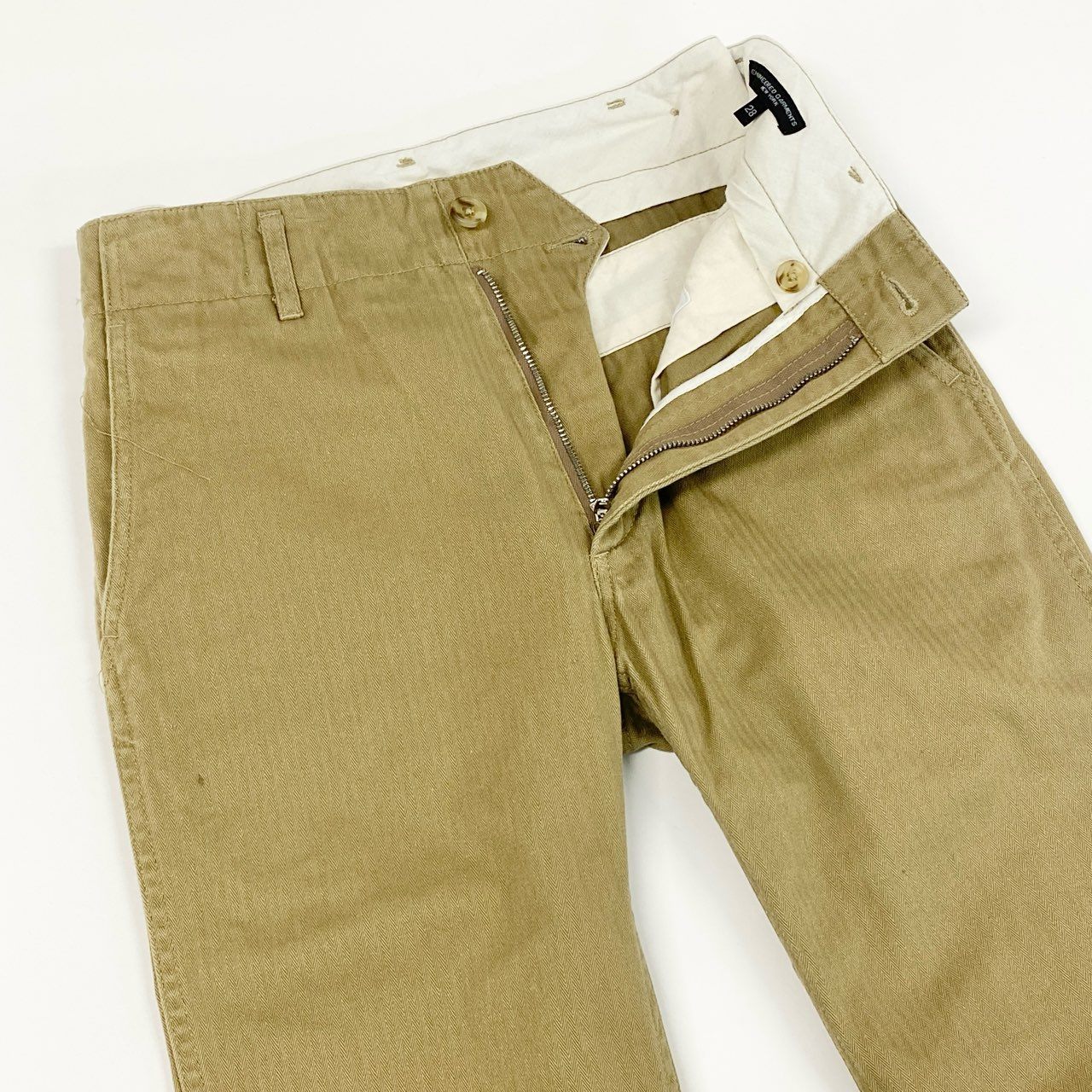 13f12 ENGINEERED GARMENTS エンジニアドガーメンツ ボトム コットンパンツ ストレートパンツ チノパン シンプル USA製 メンズ 男性用 28 ブラウン 綿100%