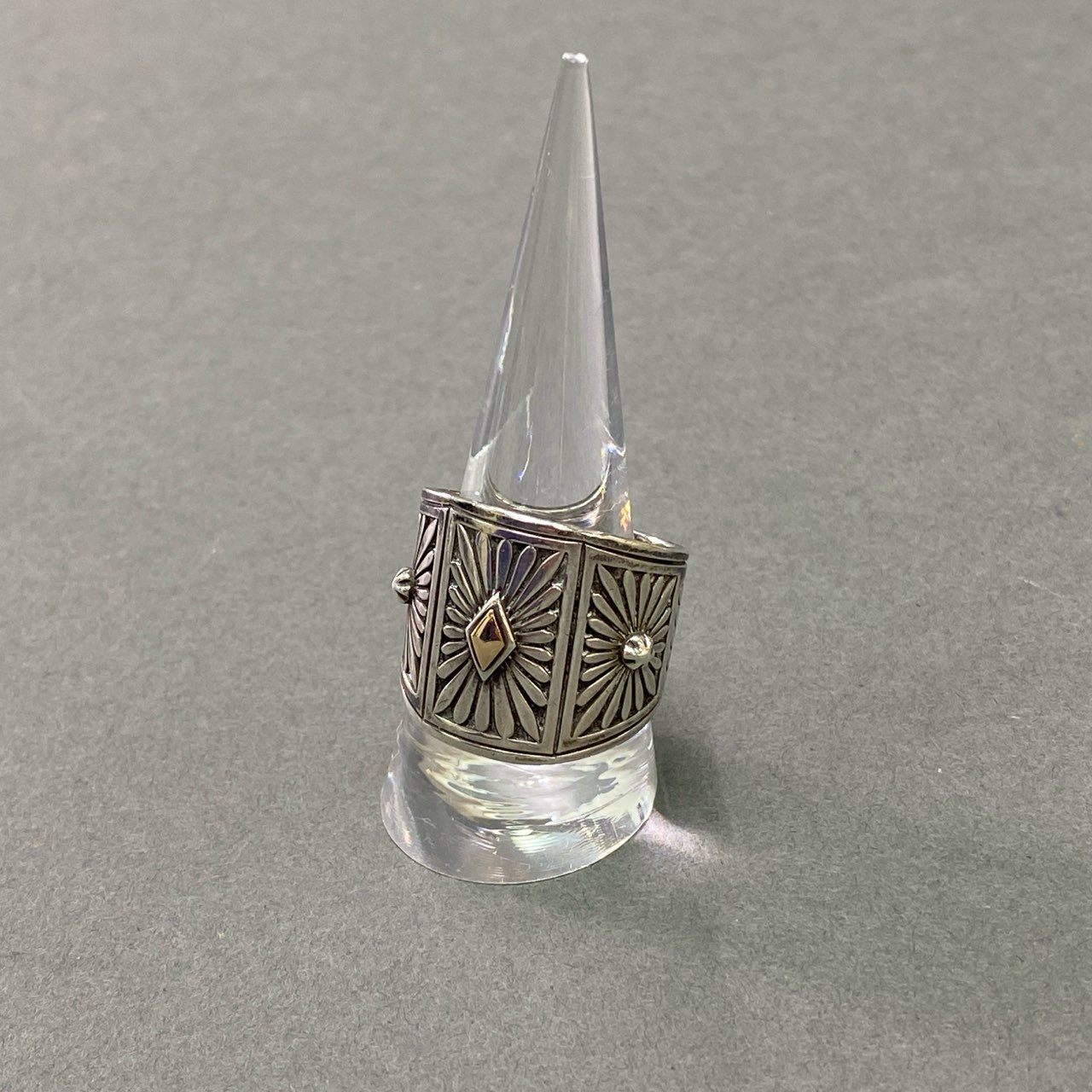 c21 Howard Nelson ハワードネルソン インディアンジュエリー ナバホ族 リング サイズ24号 14K シルバー メンズ ファッション小物