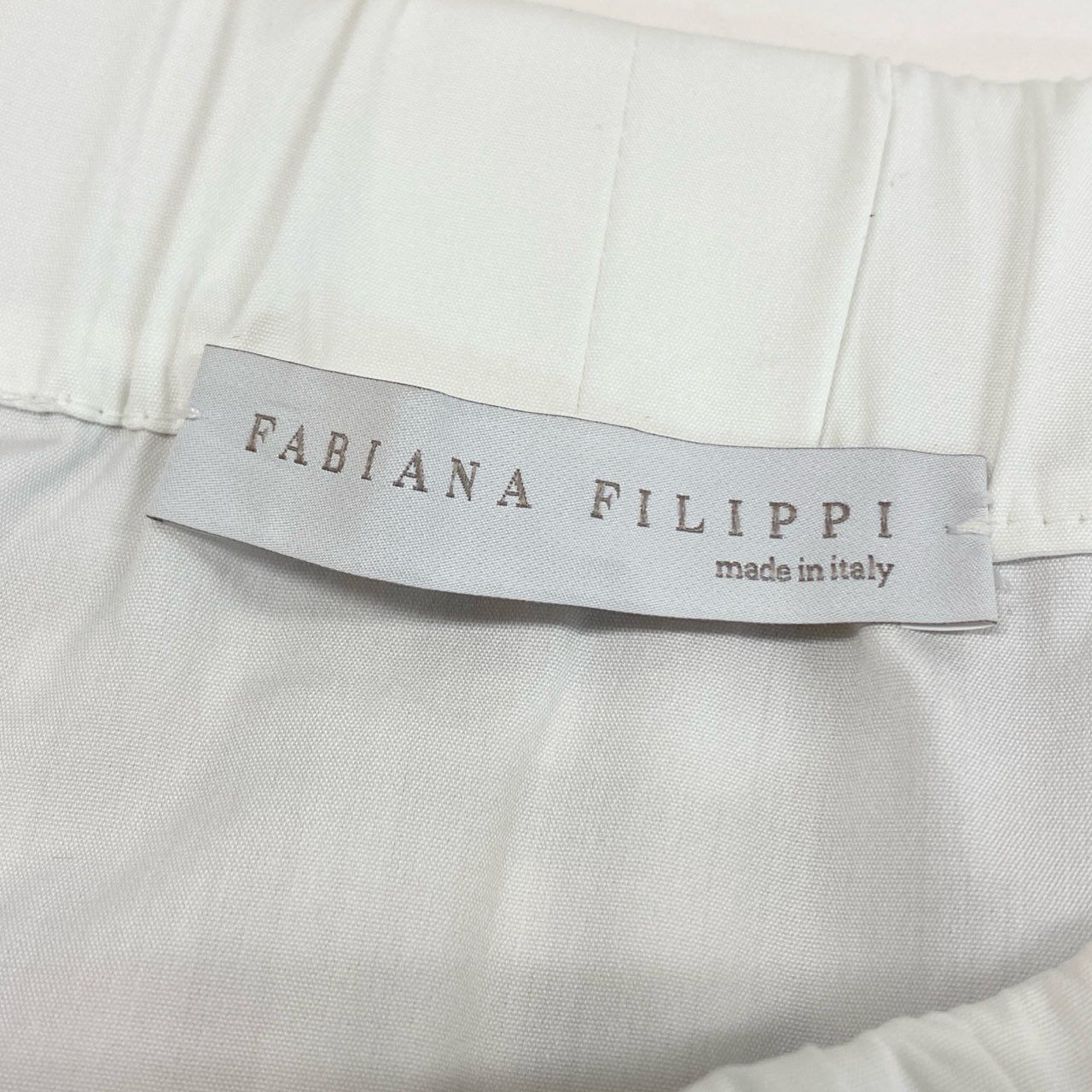 48h15 FABIANA FILIPPI ファビアナフィリッピ タイトスカート 膝丈スカート ギンガムチェック チュール XXS ホワイト ブラウン レディース イタリア製k02i