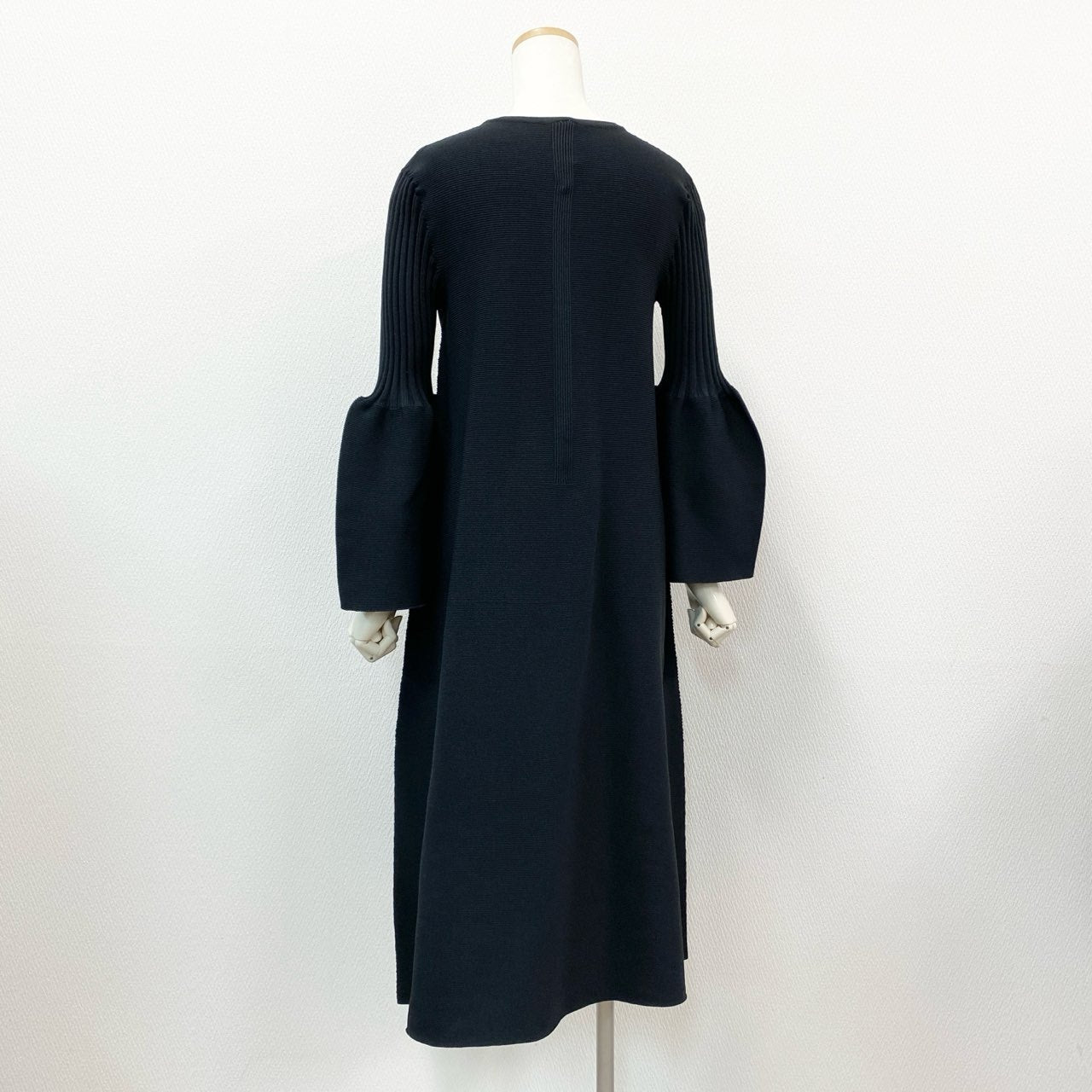 72a14 《未使用》 定価¥61,600 CFCL シーエフシーエル POTTERY KAFTAN 3 カフタンドレス CF005KH071 1 ブラック 日本製 伸縮性◎ ワンピース