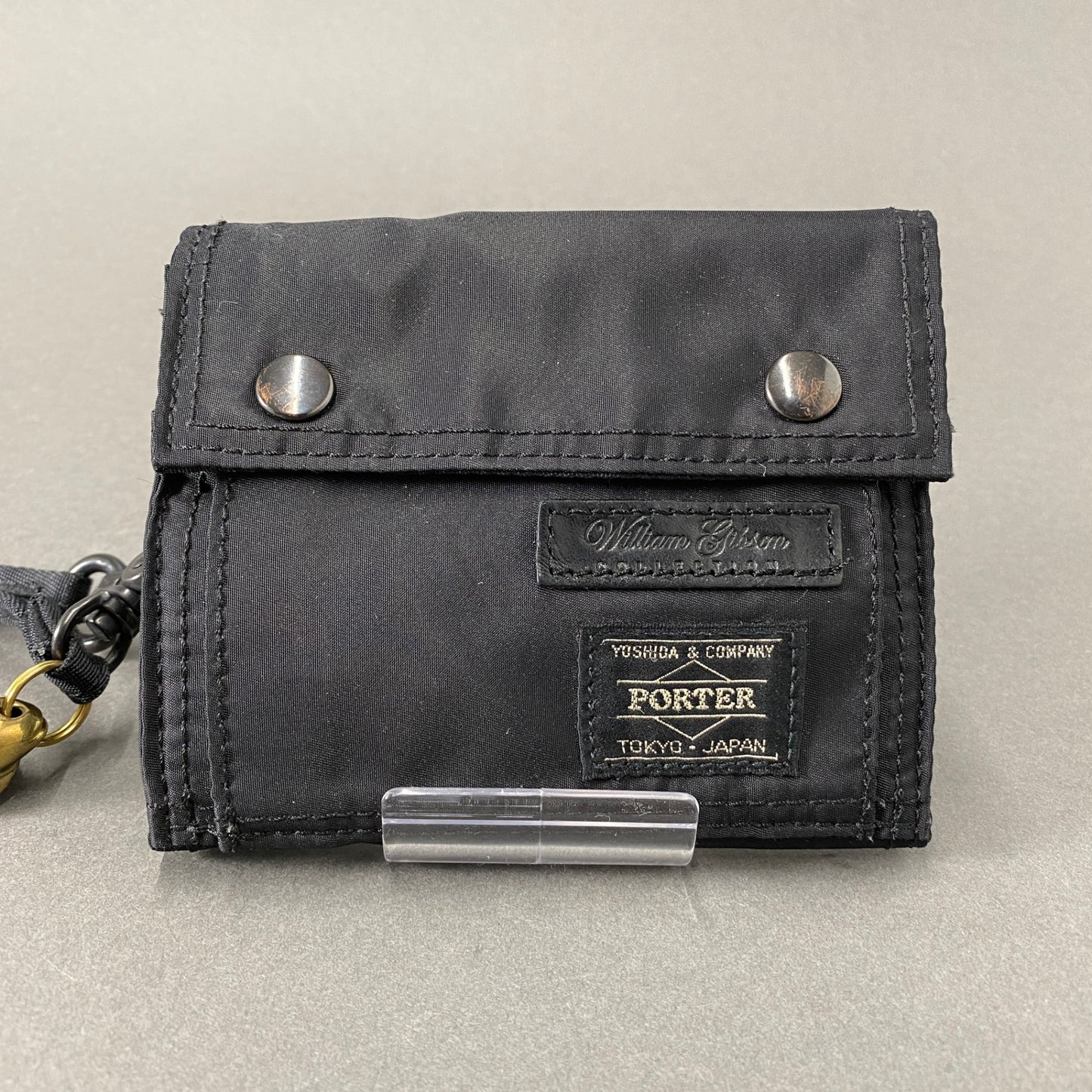g28 PORTER × WILLIAM GIBSON × Buzz Rickson's ポーター ウィリアムギブソン バズリクソンズ 3つ折り財布 ウォレット サバイバルホイッスル付属 ブラック ナイロン系