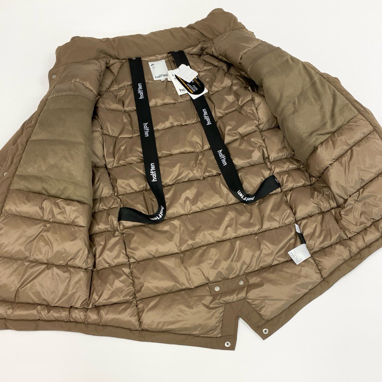 24f18 《未使用保管品》タグ付 定価\68,000 CANTERBURY カンタベリー DEFENDER PUFF COAT 中綿ジャケット コート HTM7150 1 ブラウン系 メンズ