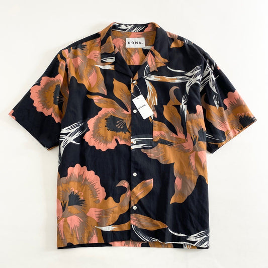 28h10 《新品保管品》 NOMA t.d. ノーマティーディー 半袖シャツ オープンカラーシャツ 開襟シャツ N29-SH04 4 マルチカラー レクセル100% メンズ