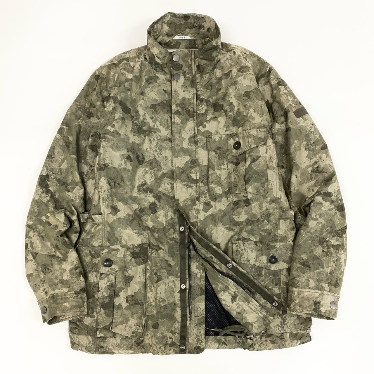 77f24 TATRAS タトラス GEMELLI サファリジャケット カモフラージュ ジップアップ ジャケット ブルゾン 迷彩柄 MTA14S4259 05 カーキ メンズ
