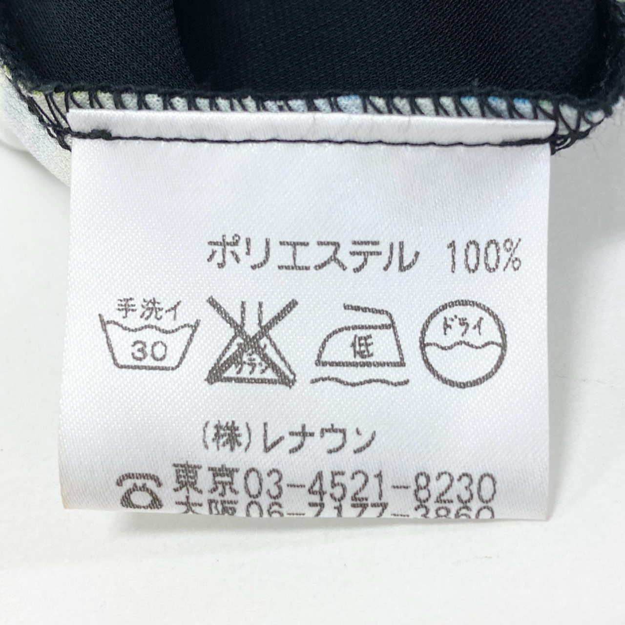 26k27 《美品》 TOKUKO 1er VOL トクコプルミエヴォル ノースリーブワンピース ボタニカル柄 鳥 花柄プリント レディース 女性用 9 ブラック マルチカラー ポリエステル100%u02t