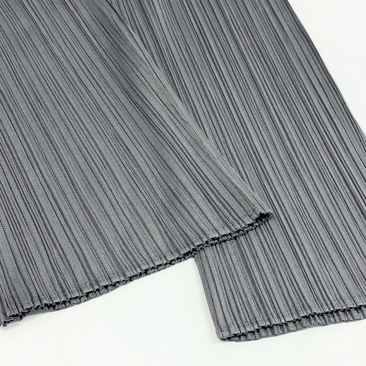 42h22 PLEATS PLEASE プリーツプリーズ イッセイミヤケ プリーツ加工 リラックスパンツ PP55-JF111 サイズ1 グレー ポリエステル レディースu02t